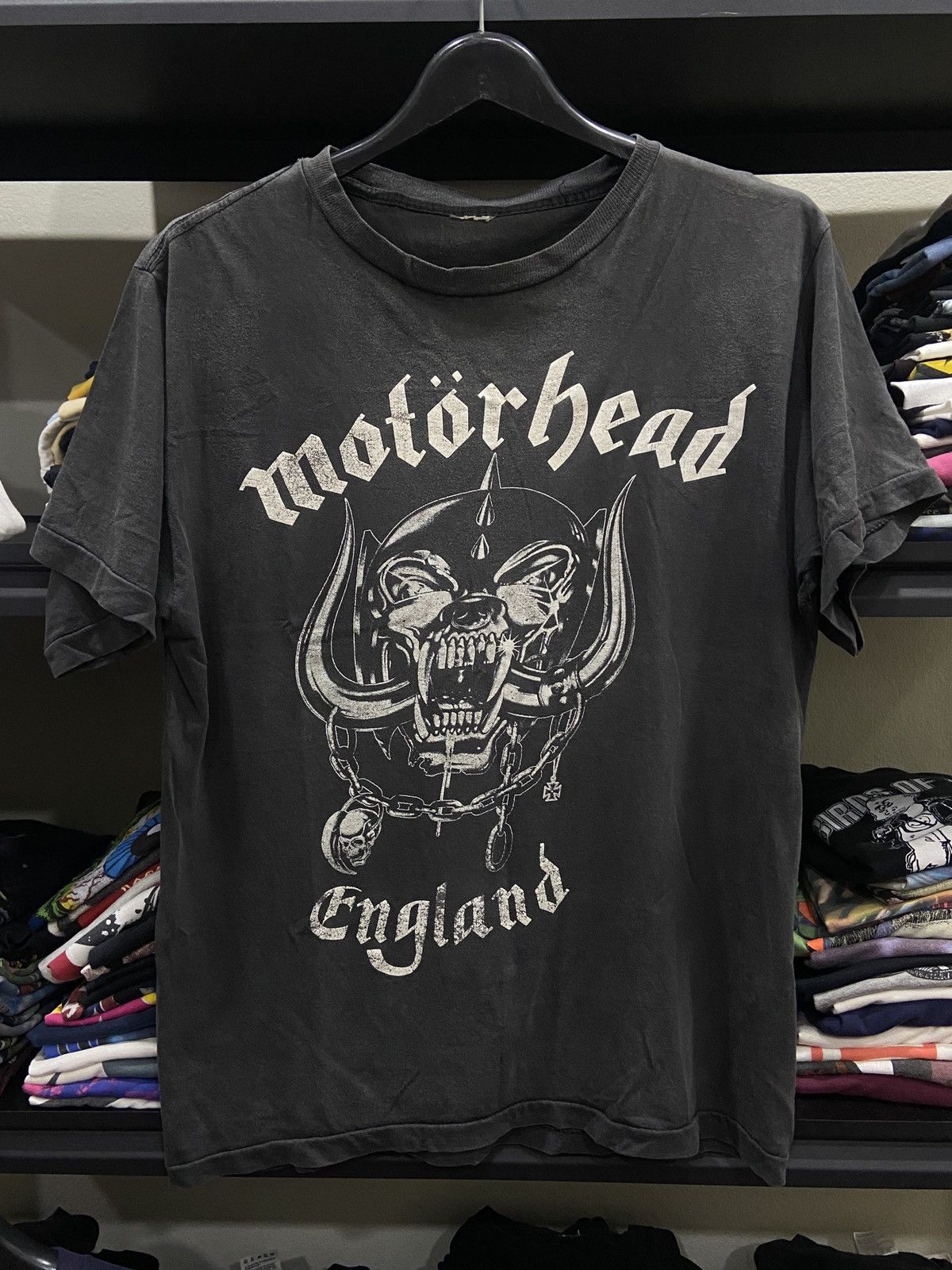 Band Tees × Vintage Vintage 90s Motörhead Band Lemmy Heavy Metal TOUR T-SHIRT Size US L / EU 52-54 / 3 - 1 Thumbnail