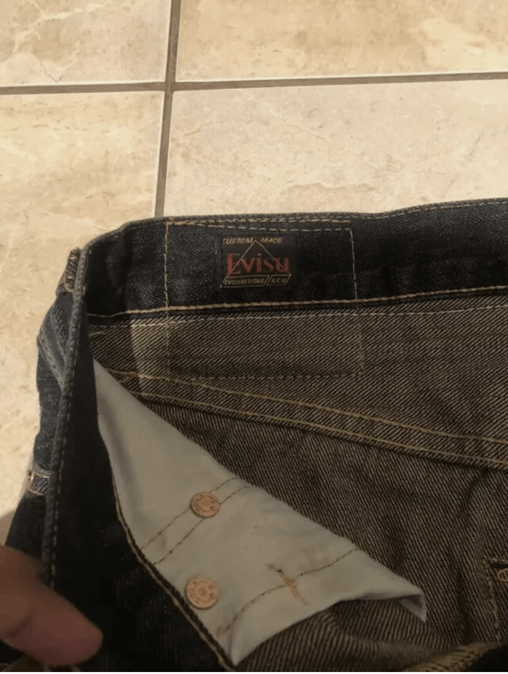 CLOT Evisu X CLOT Collab Mens Tribal Mayan Selvedge Denim Jeans Size US 30 / EU 46 - 8 Thumbnail