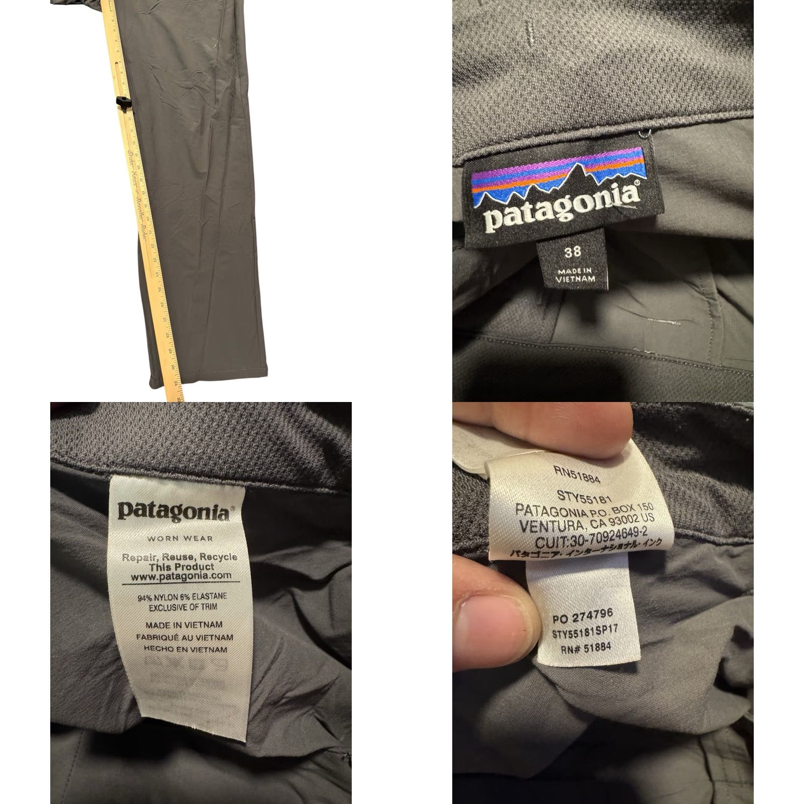 Patagonia Patagonia Quandary Pants Mens 38x32 Forge Grey Hiking Outdoor 55181 SP17 Cargo Pocket Size US 34 / EU 50 - 9 Thumbnail