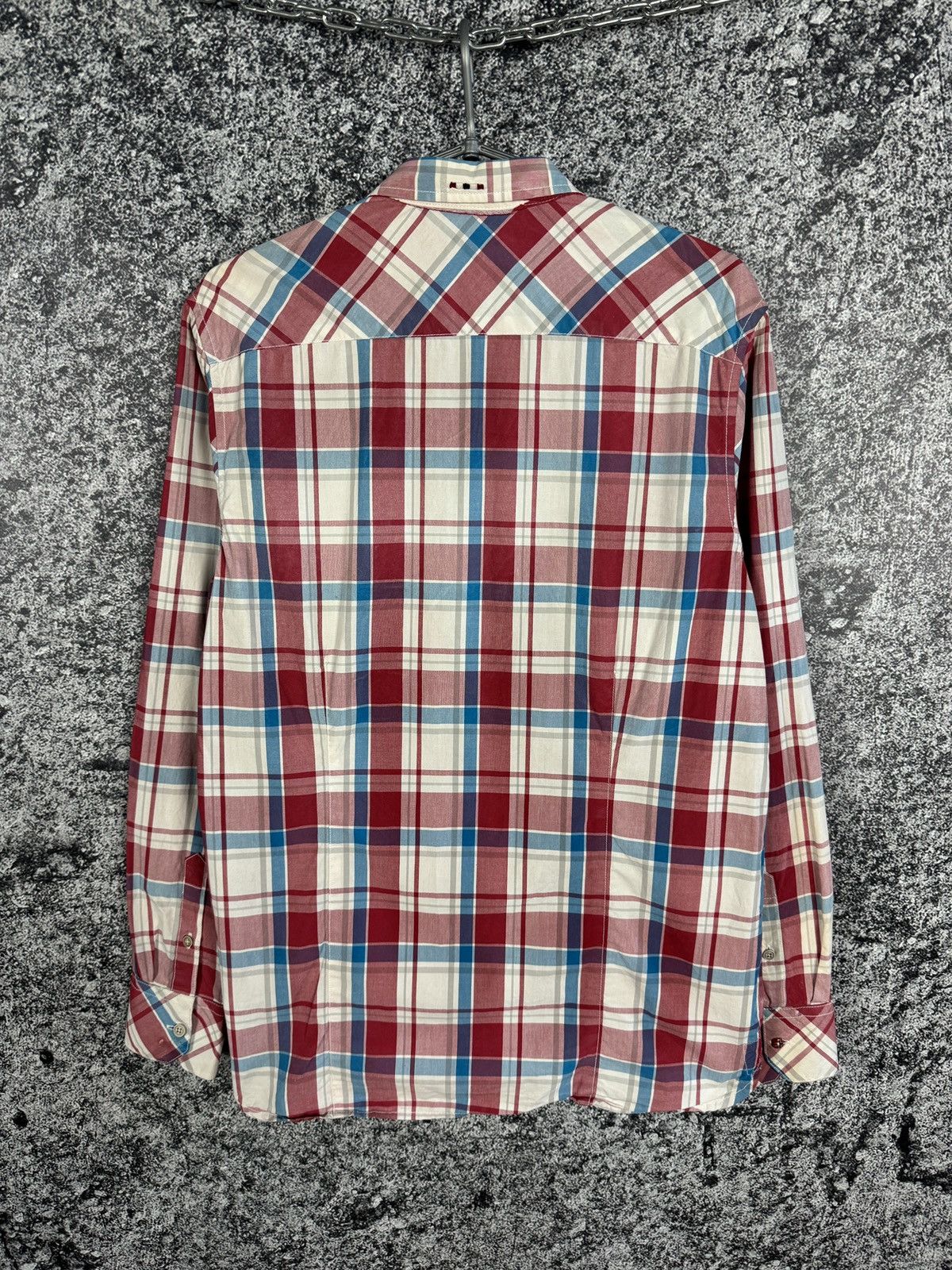 Napapijri Napapijri Long Sleeve Plaid Shirt Button Up Outdoor Size L Size US L / EU 52-54 / 3 - 10 Thumbnail