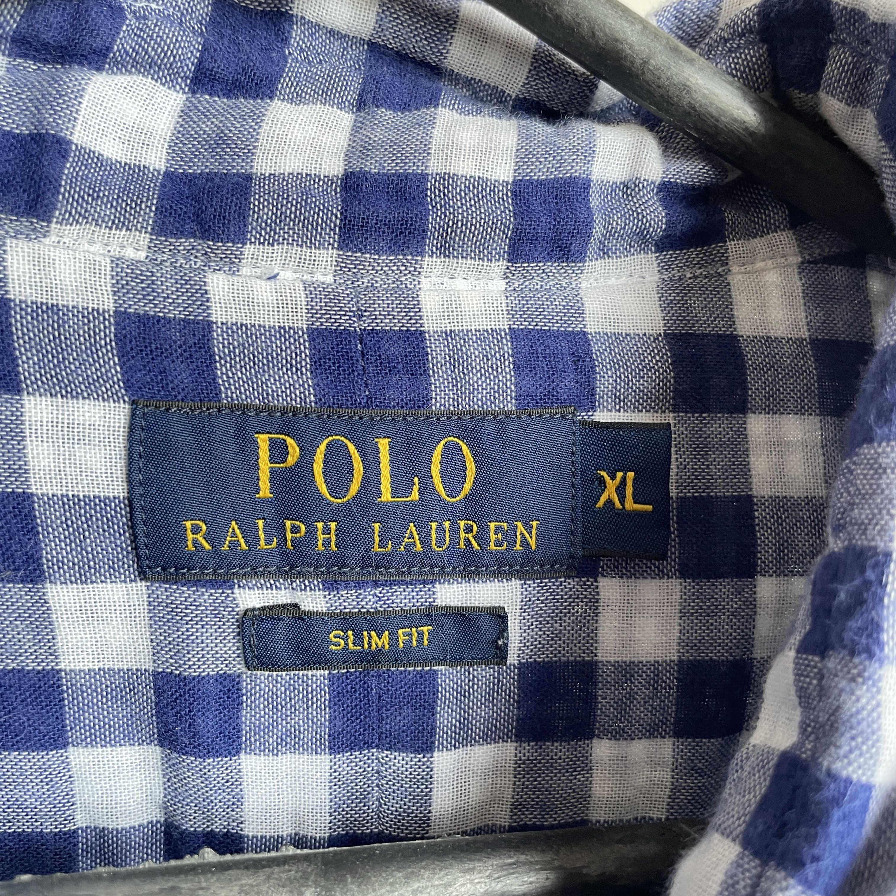 Polo Ralph Lauren Polo Ralph Lauren Double Faced Check Muslin Slim Fit Shirt Size US XL / EU 56 / 4 - 5 Thumbnail