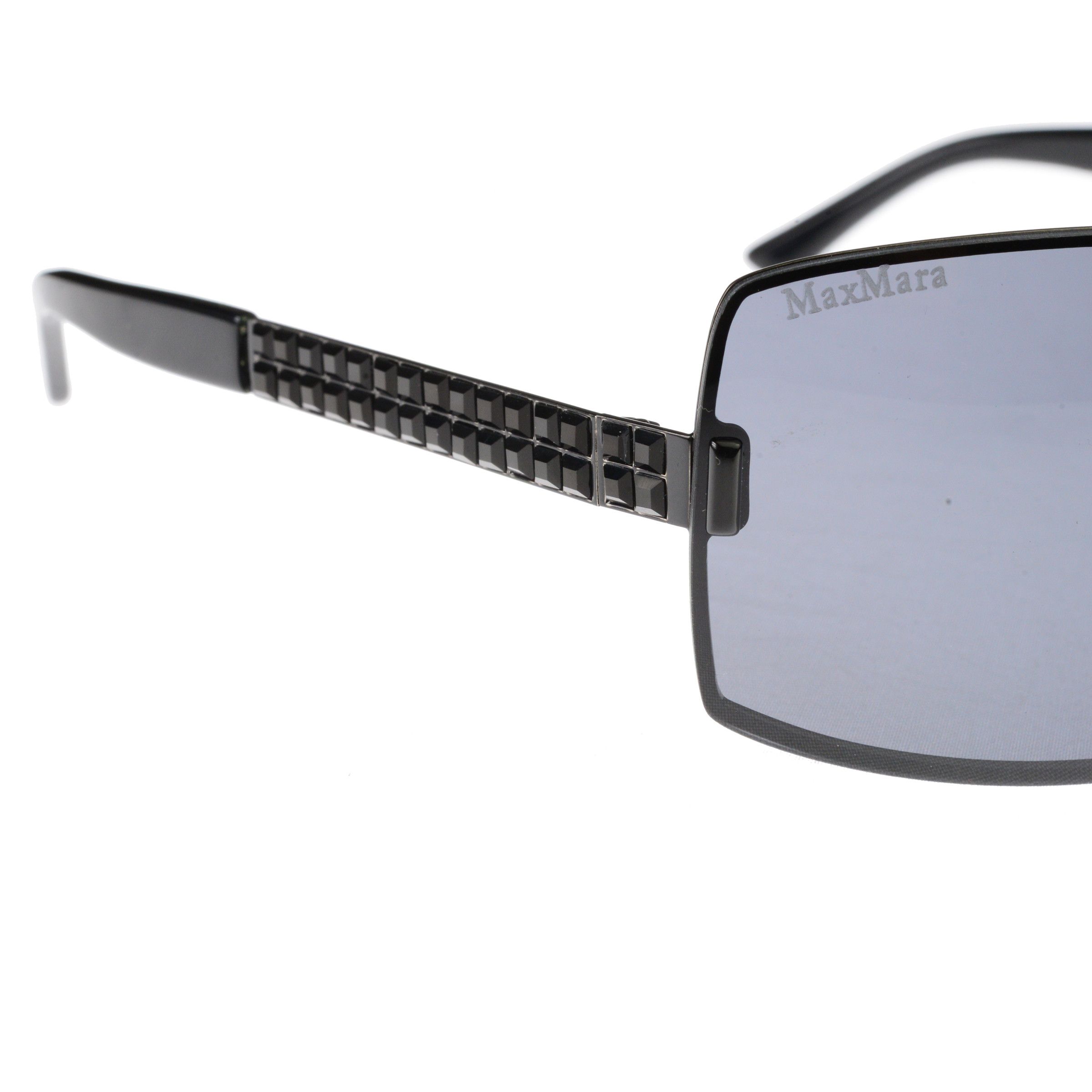 Max Mara Max Mara '00s Black Metal Oversized Sunglasses Size ONE SIZE - 3 Thumbnail