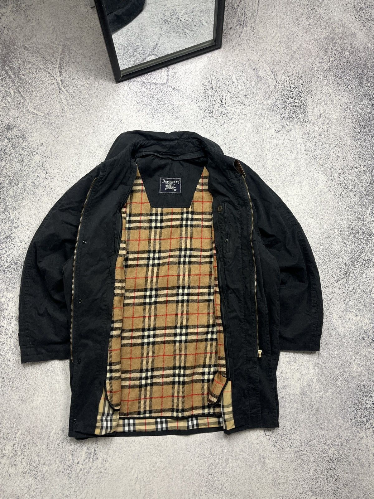 Burberry Vintage Burberry’s Nova Check Trench Coat With Wool Inner Size US L / EU 52-54 / 3 - 7 Thumbnail