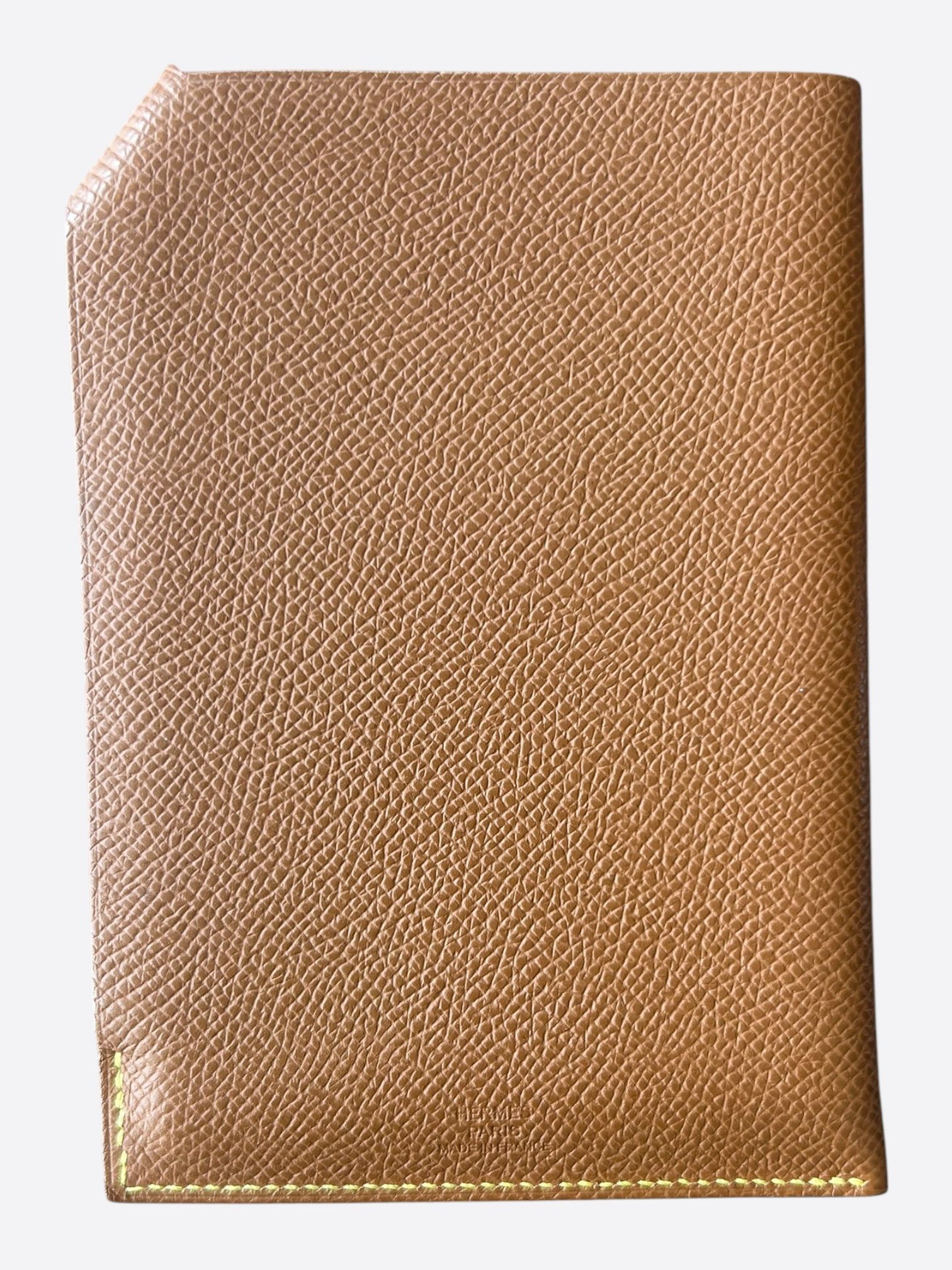 Hermes Hermes Brown Epsom Tarmac Passport Holder Size ONE SIZE - 2 Thumbnail