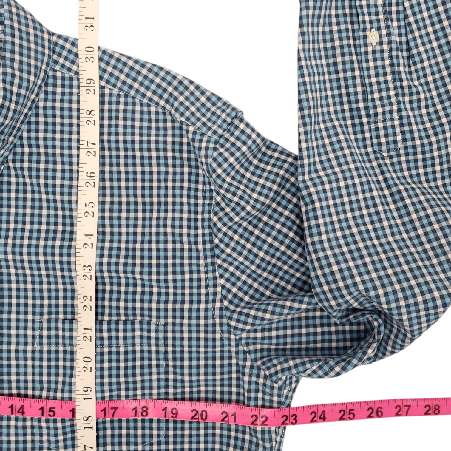 J.Crew Men's J.Crew Blue White Gingham Casual Button Down Shirt L Size US L / EU 52-54 / 3 - 7 Thumbnail