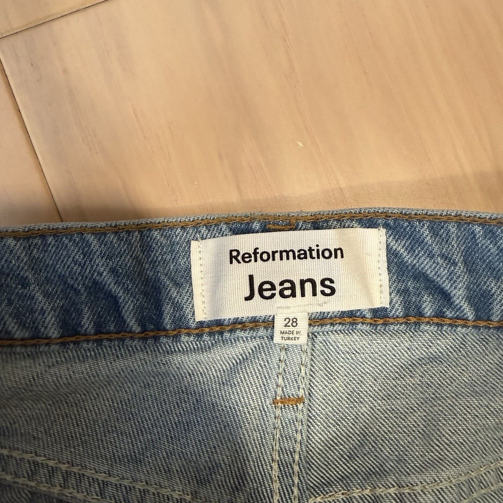 Reformation Reformation Wilder High Rise Wide Leg Cropped Jeans W 28 Size 28" / US 6 / IT 42 - 7 Thumbnail