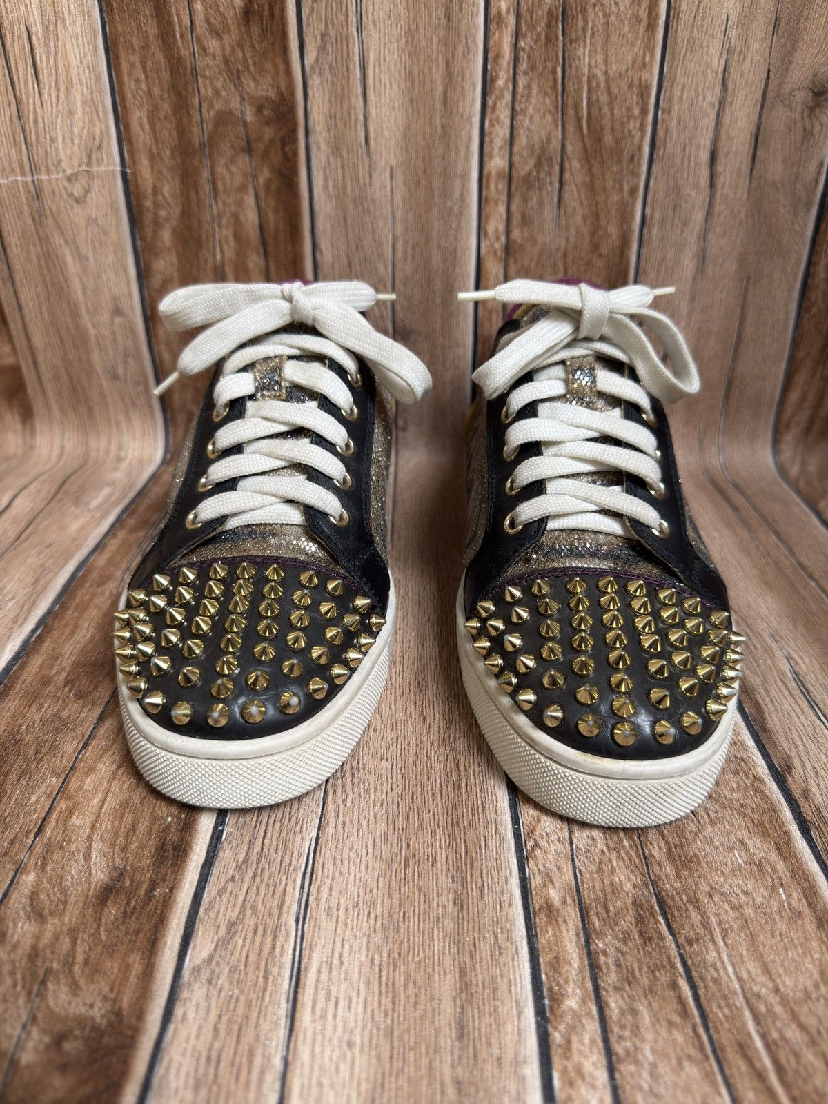Christian Louboutin Glitters Louis junior spike trainers Size US 7.5 / EU 40-41 - 4 Thumbnail
