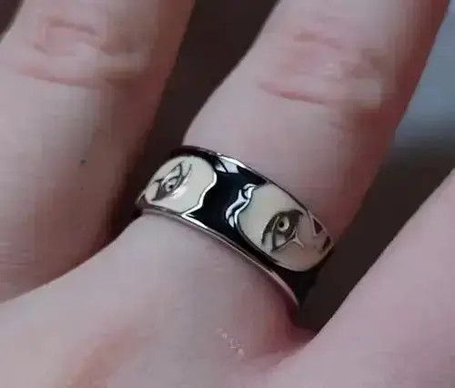 Jewelry Half Face Ring Size ONE SIZE - 5 Thumbnail