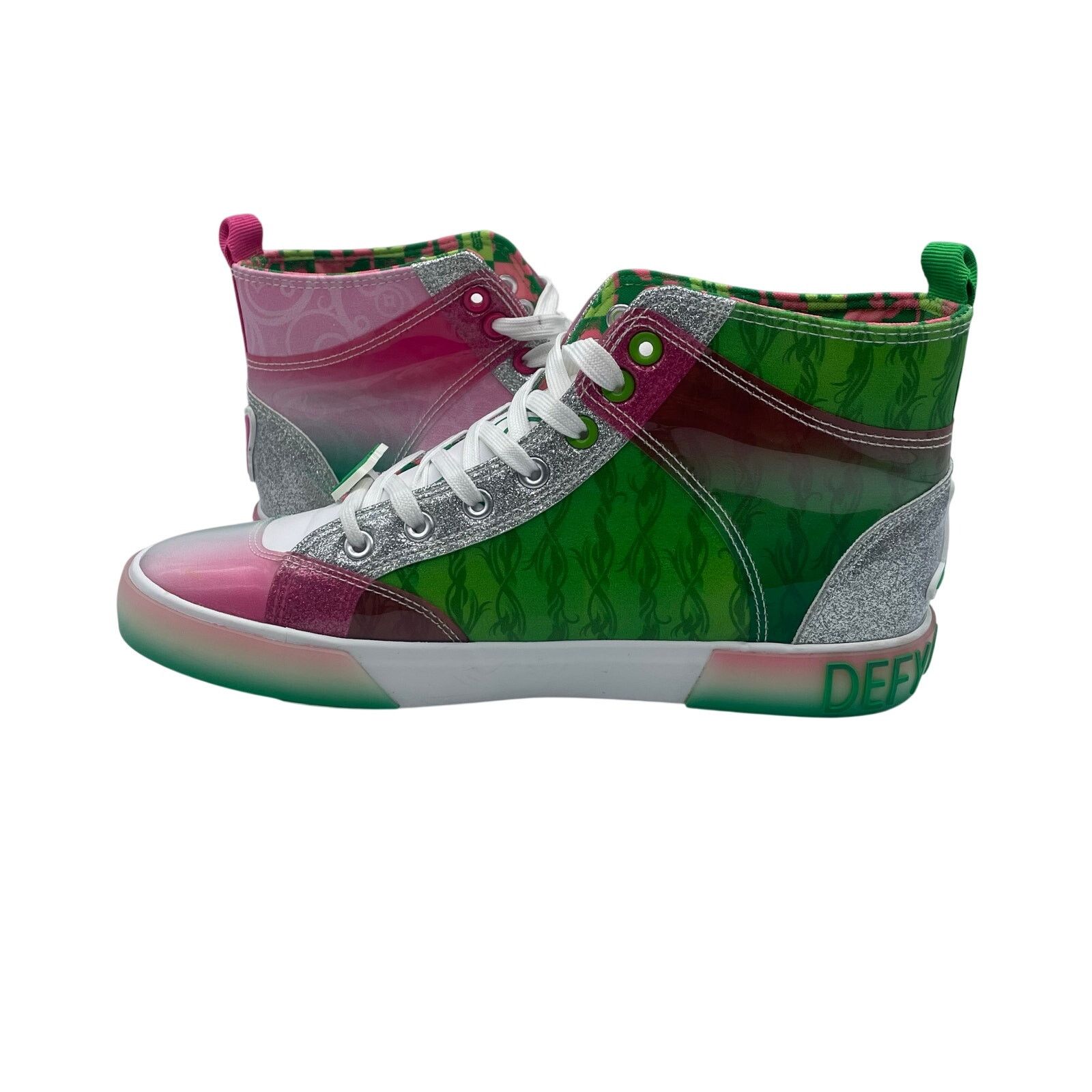 Other Wicked Ground Up High Top Shoes Green White Pink Womens 9.5 Size US 9.5 / IT 39.5 - 6 Thumbnail