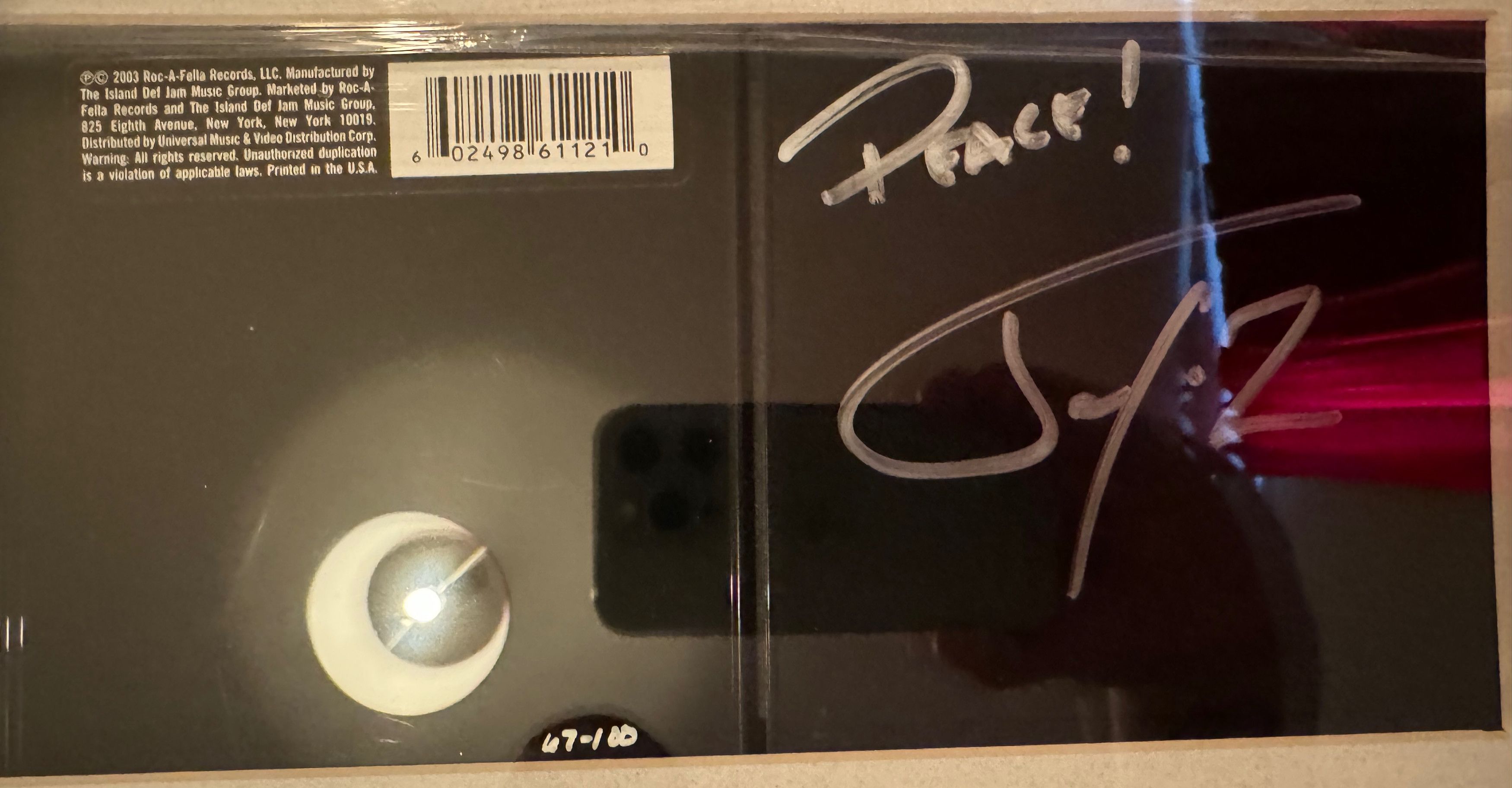Jay-Z Officially signed The Black Album by Jay Z Size ONE SIZE - 2 Thumbnail