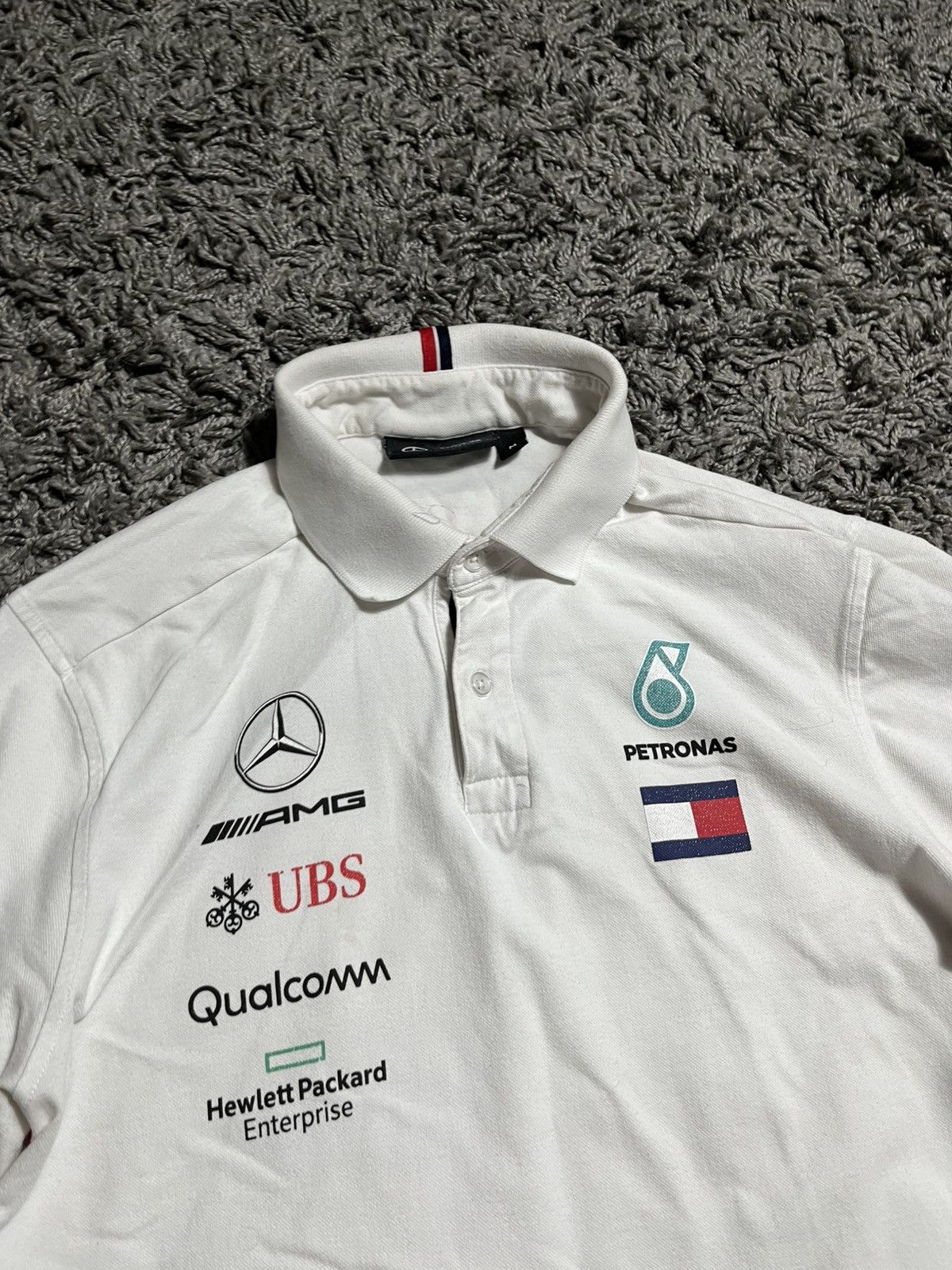 Mercedes-Benz MERCEDES BENZ RACING COTTON AMG PETRONAS POLO T-SHIRT Size US M / EU 48-50 / 2 - 2 Thumbnail