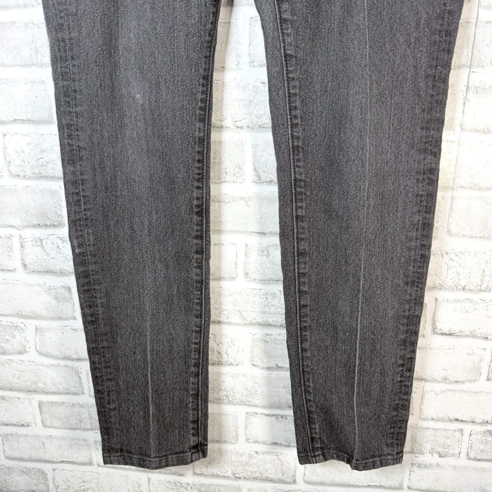 Vintage AG Adriano Goldschmied The Jegging Super Skinny Fit Jeans Womens Size 29x28 Gray Skinny Womens Jeans Size 29" - 3 Thumbnail