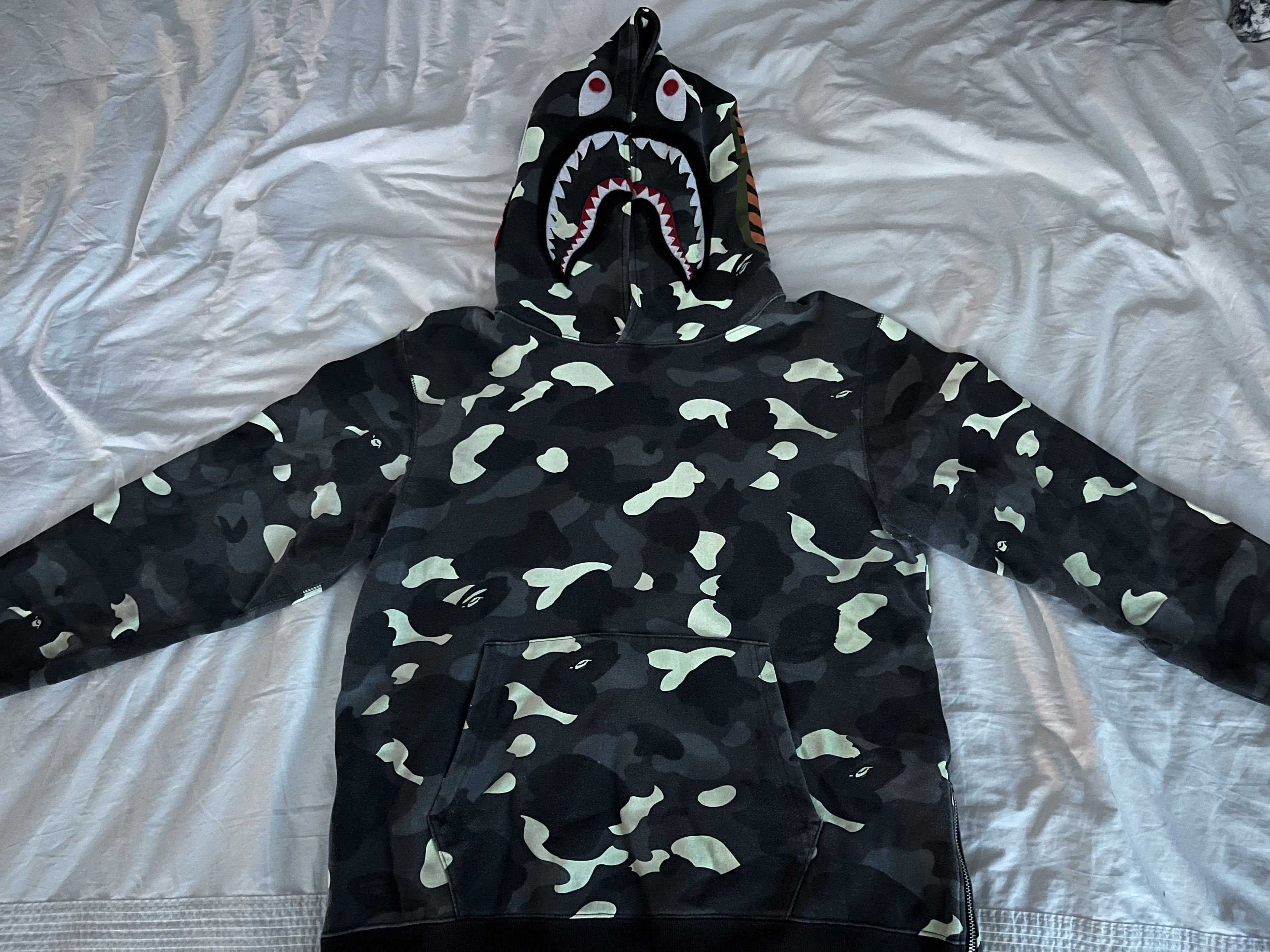 Bape City Camo Shark Pullover Hoodie Grailed