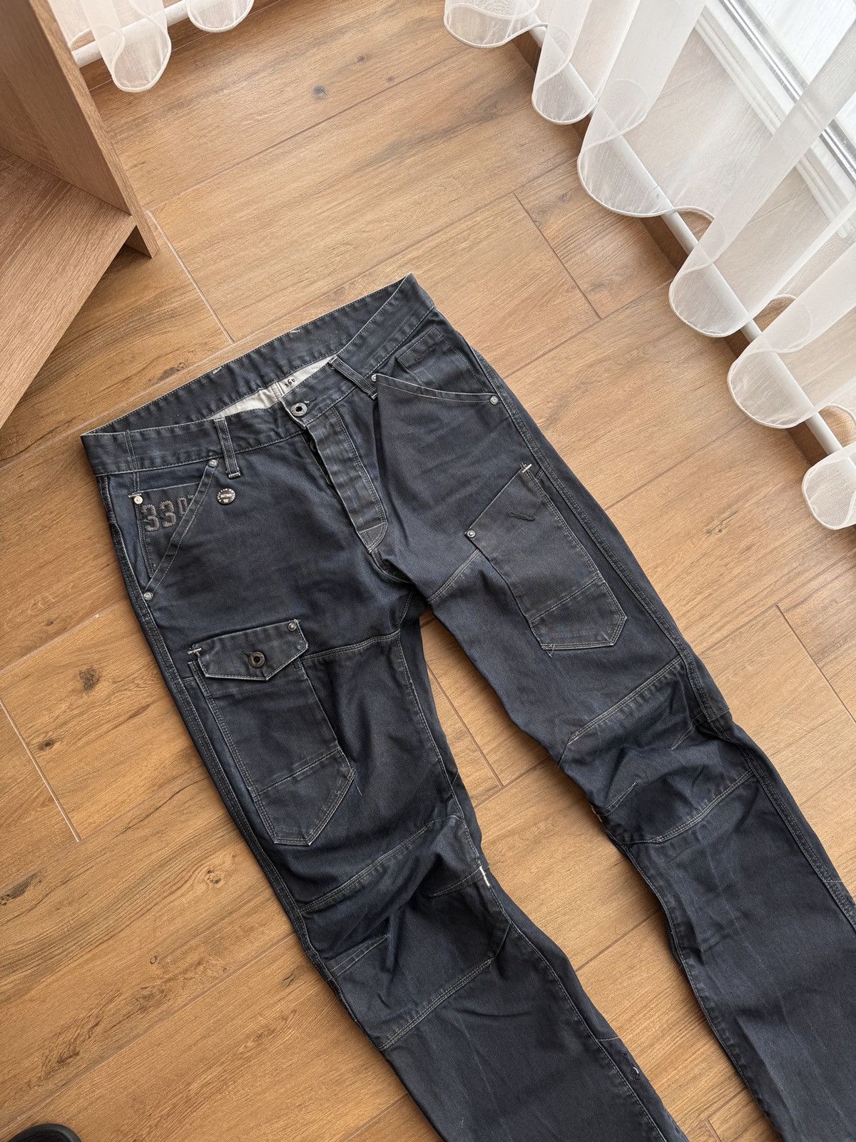 G-Star × Vintage Vintage G-Star Raw Cargo General Tapered Japanese Denim Size US 32 / EU 48 - 6 Thumbnail