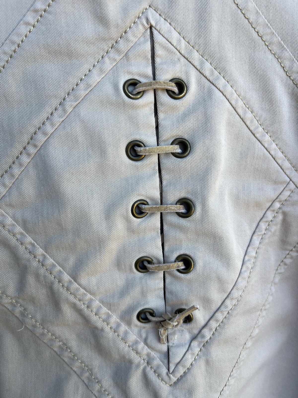Roberto Cavalli Roberto Just CAVALLI Blazer Beige Cotton 1 Button Jacket Size M / US 6-8 / IT 42-44 - 10 Thumbnail