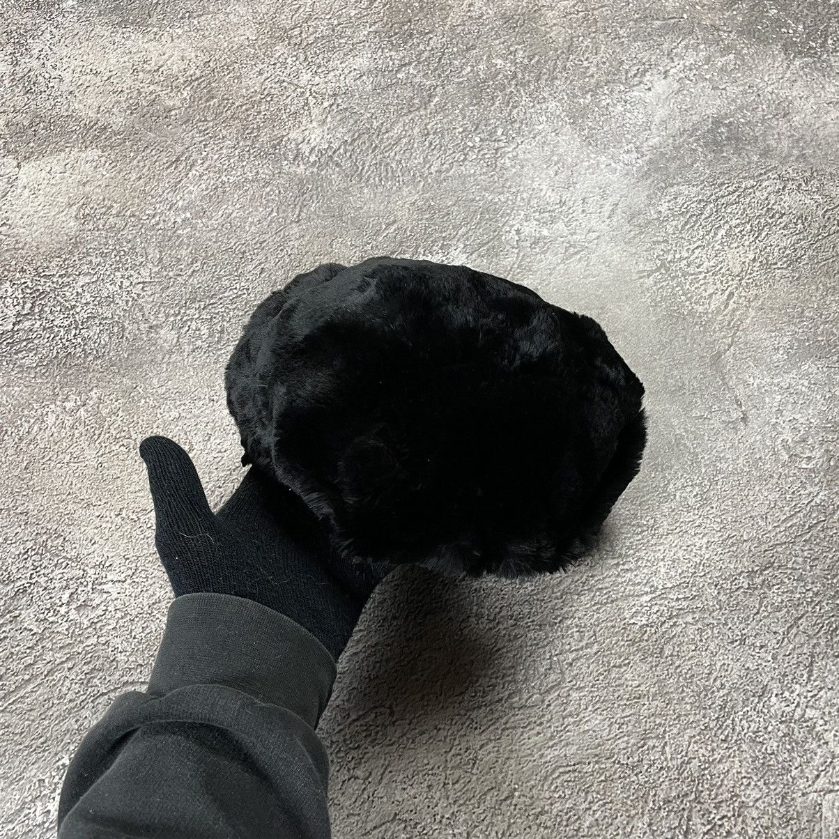 Vintage Vintage 90s Black Mohair Beanie Ushanka Grunge Alt Boxy OS Size ONE SIZE - 1 Thumbnail