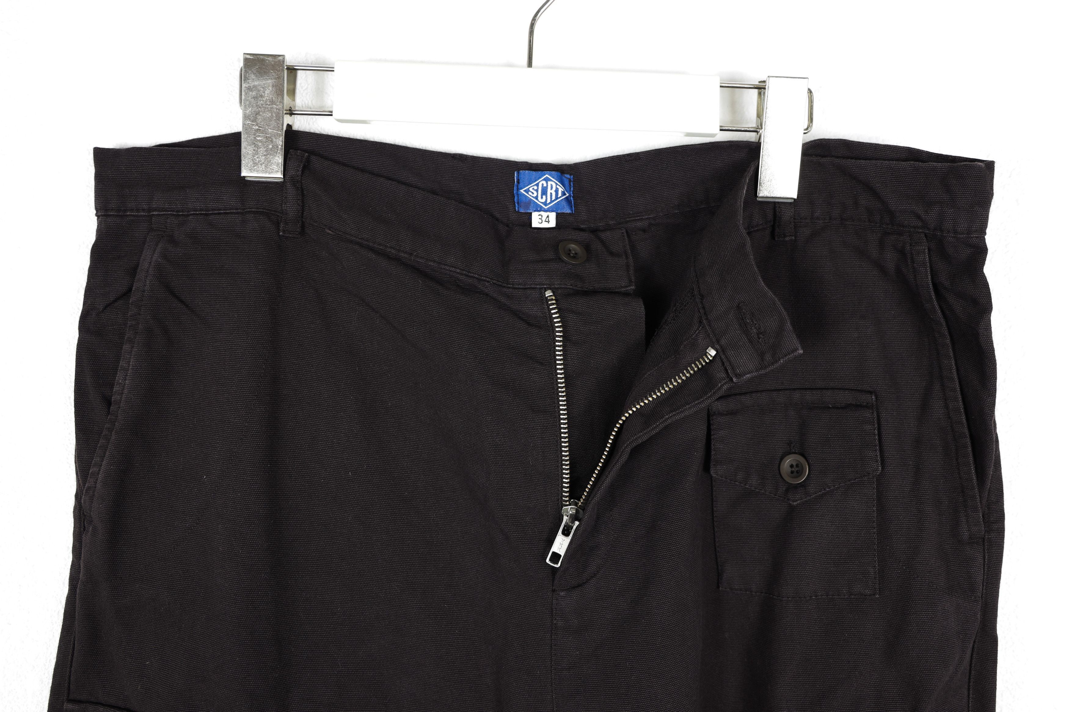 SCRT Scrt Stay Creative Dark Brown Multi Cargo Pants Y2K Size US 34 / EU 50 - 5 Thumbnail