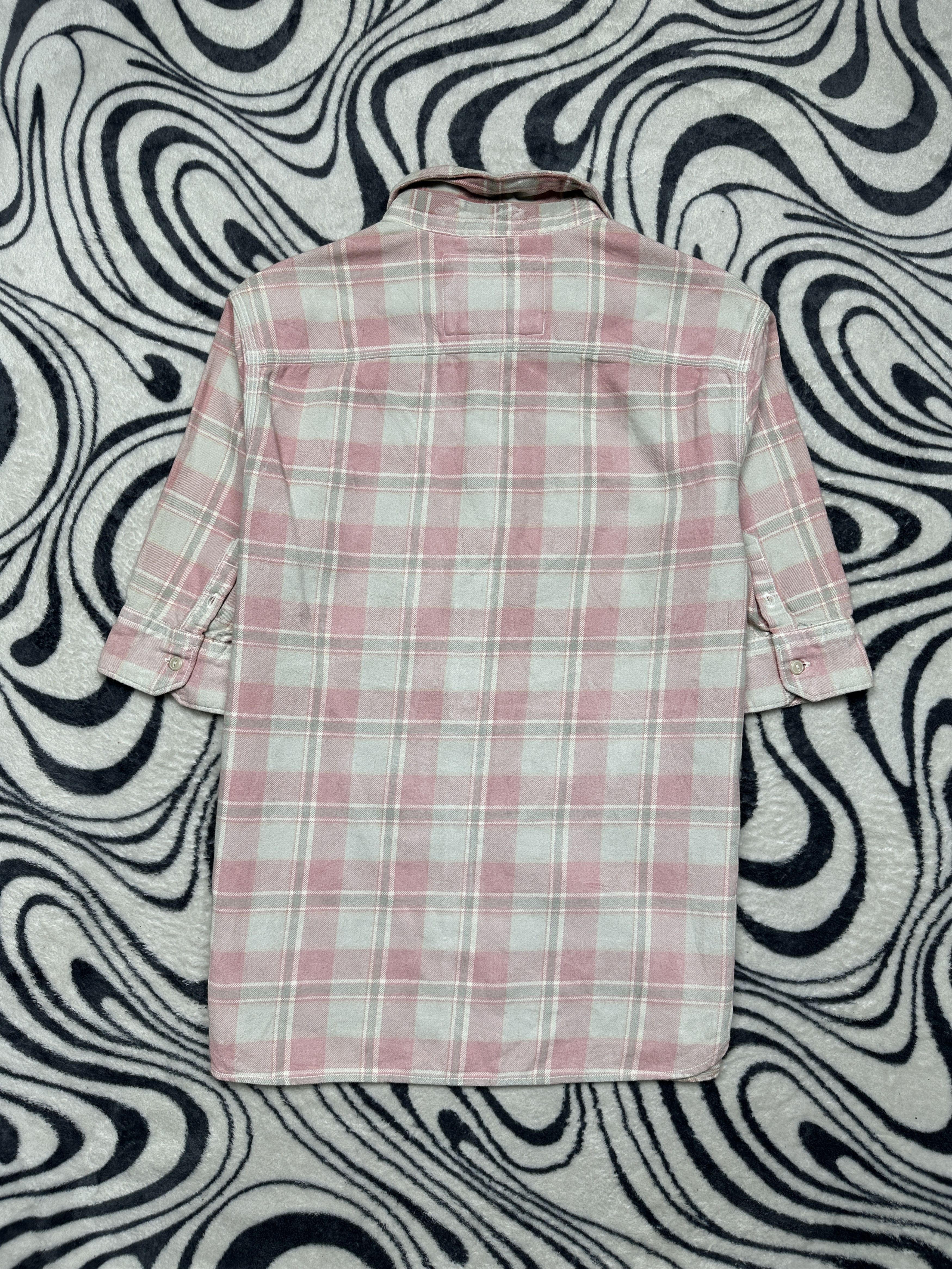 Allsaints Allsaints Vintage Mens Avalon 1/2 Sleeve Flannel Shirt Size US S / EU 44-46 / 1 - 6 Thumbnail