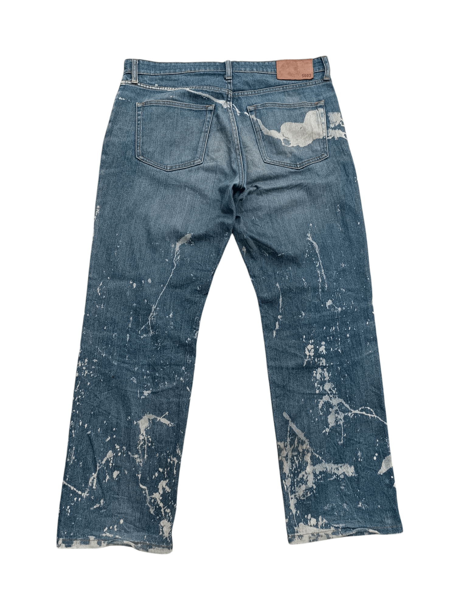Jun Takahashi Vintage Uniqlo S002 Baggy Splatter Rare Design Jeans E213 Size US 36 / EU 52 - 5 Thumbnail