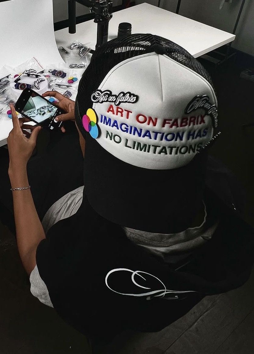 Other Art On Fabrix IMAGINATION HAS NO LIMITATIONS Hat BLACK Size ONE SIZE - 2 Thumbnail