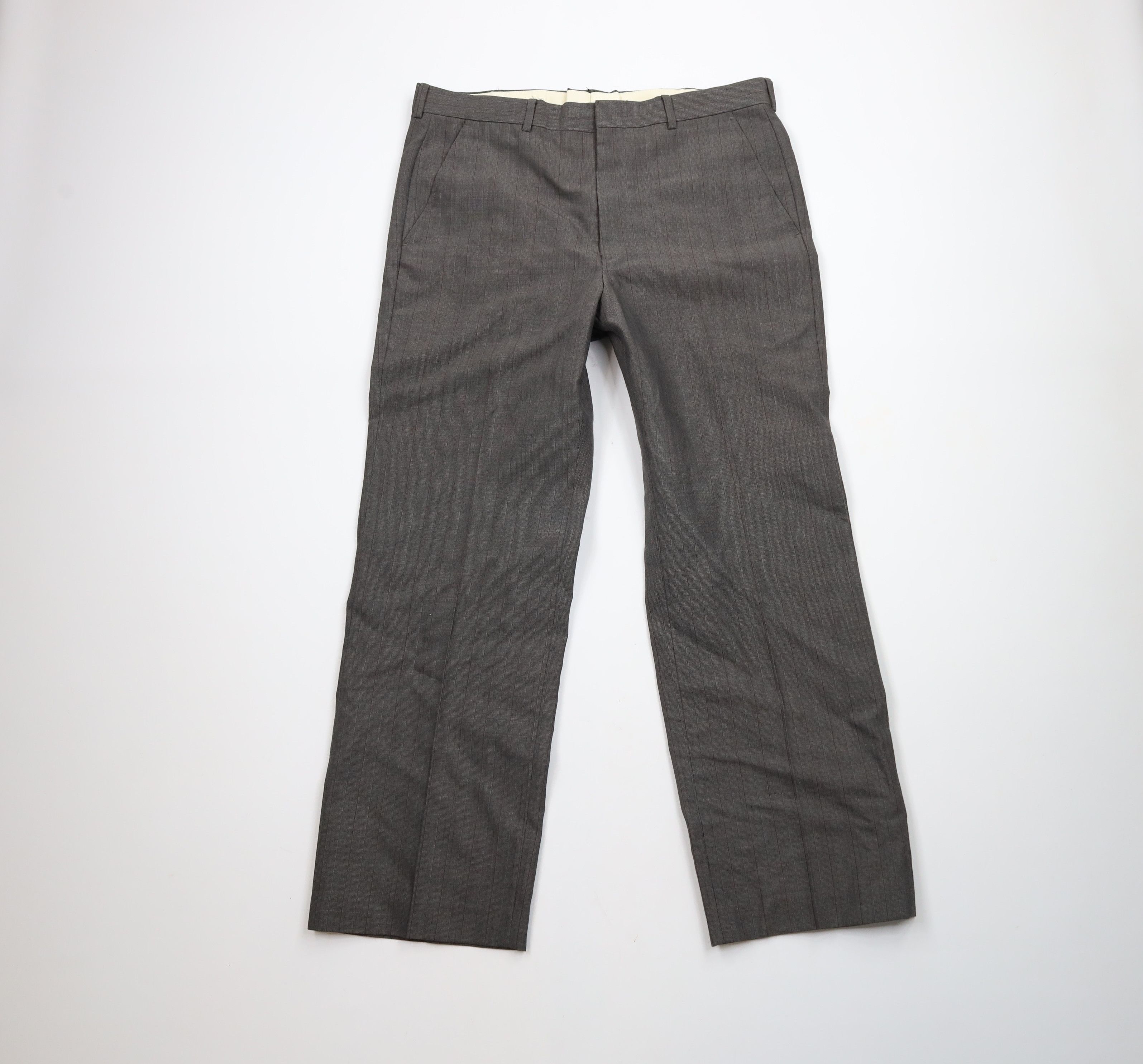 Vintage Vintage 90s Streetwear Wool Blend Wide Leg Chino Pants Size US 36 / EU 52 - 1 Thumbnail