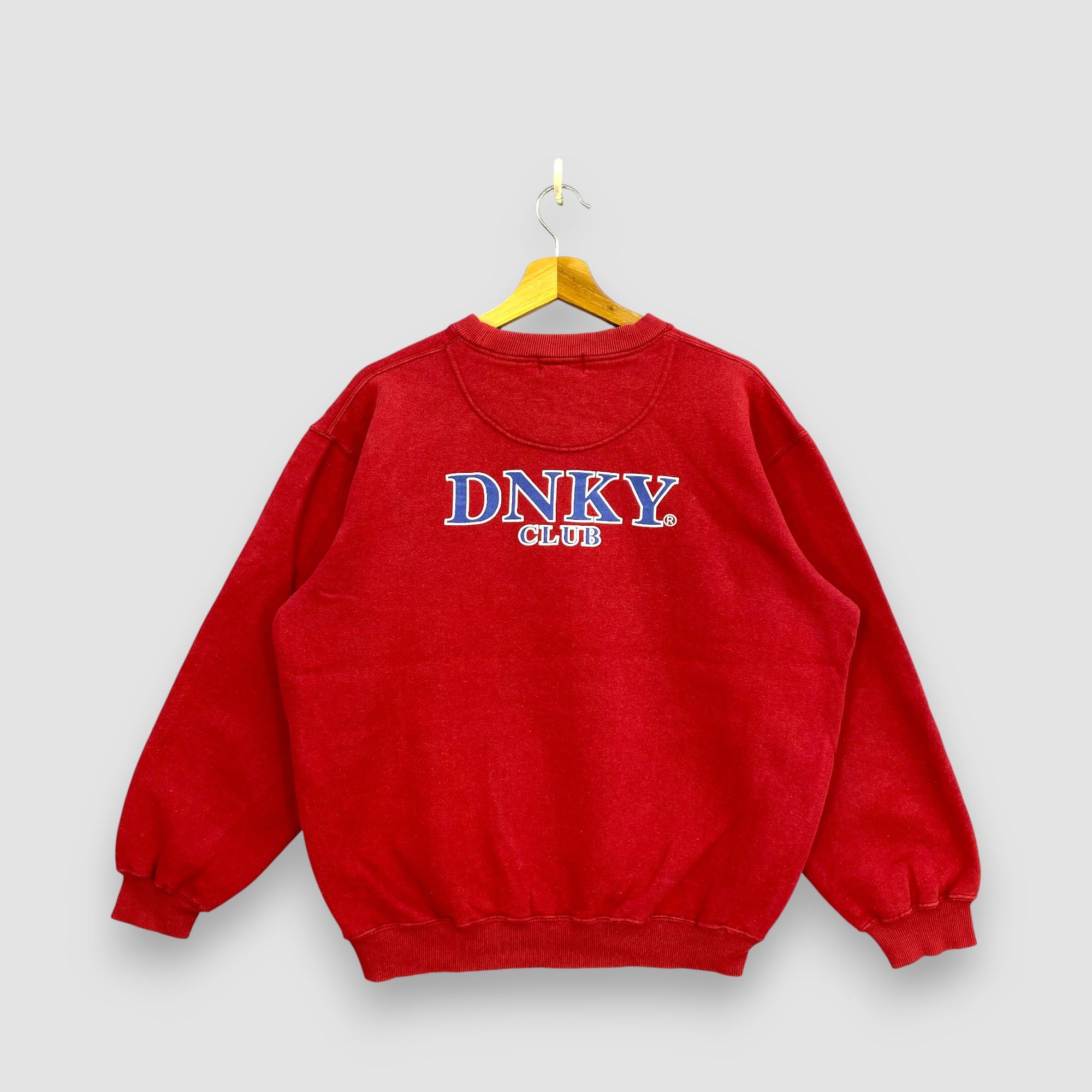 DKNY Vintage 90s Faded DNKY Club Sweatshirt Retro Streetwear Size US L / EU 52-54 / 3 - 1 Thumbnail