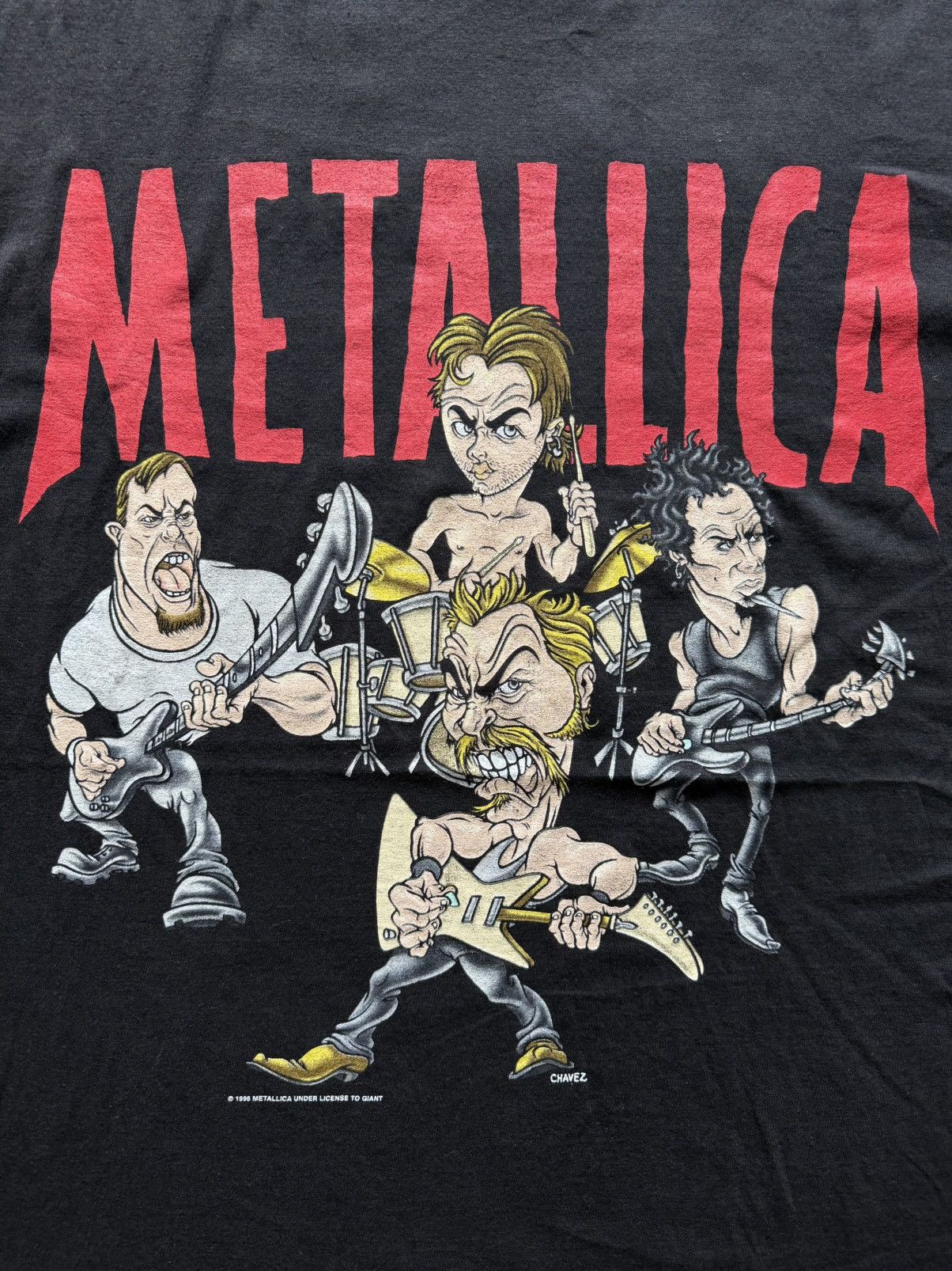 Band Tees × Metallica × Vintage Vintage 1996 Metalicca under license to Giant Size US L / EU 52-54 / 3 - 2 Thumbnail