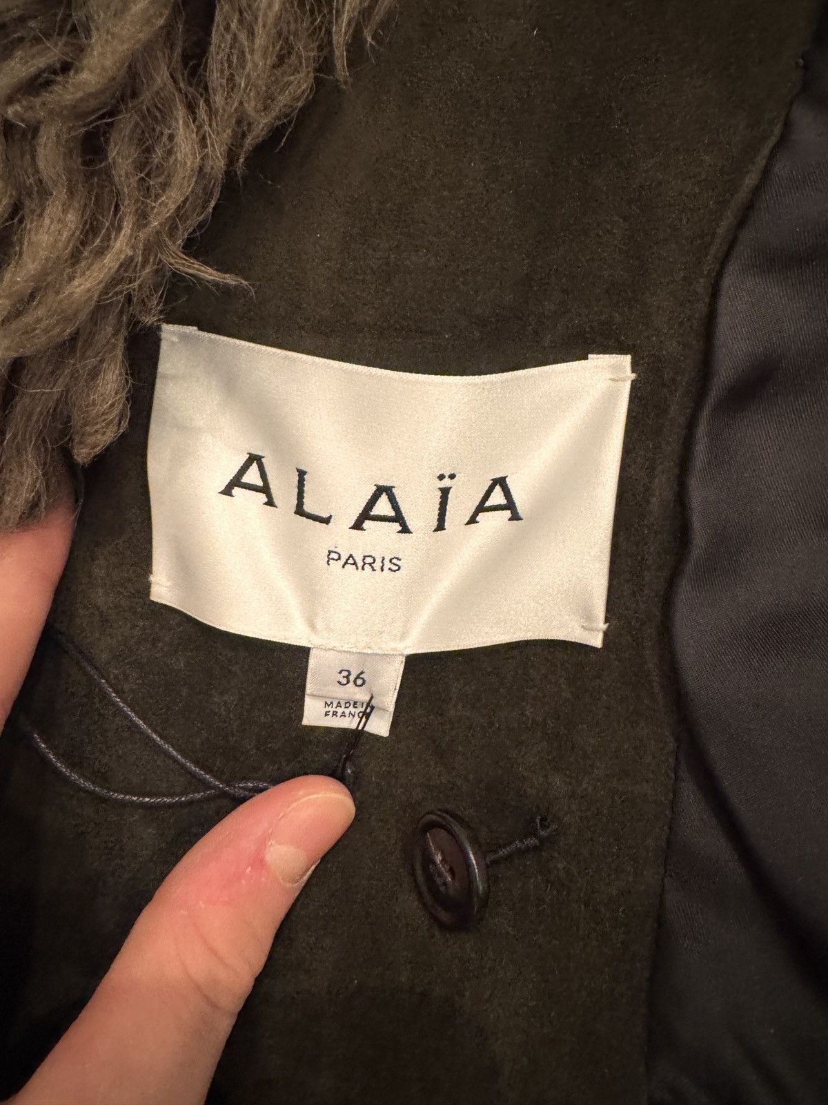 Alaia Alaia Shearling Suede Jacket Size XS / US 0-2 / IT 36-38 - 5 Thumbnail