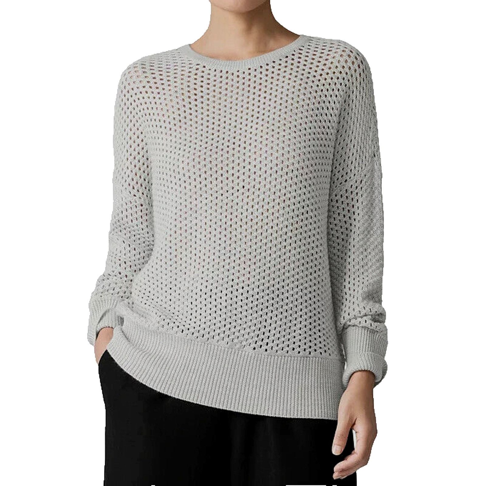 Eileen Fisher EILEEN FISHER Seasalt Merino Wool Open Knit Sweater Size XL Size XL / US 12-14 / IT 48-50 - 1 Thumbnail