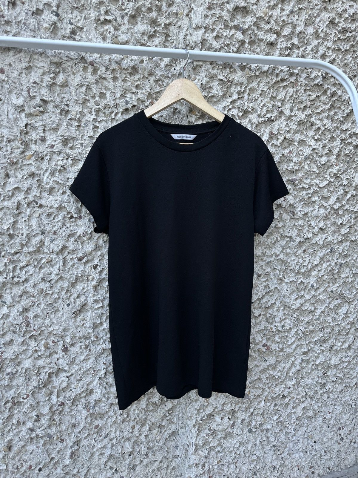 Designer × Won Hundred Won hundred black slim avant garde tee T-shirt Size US L / EU 52-54 / 3 - 1 Thumbnail