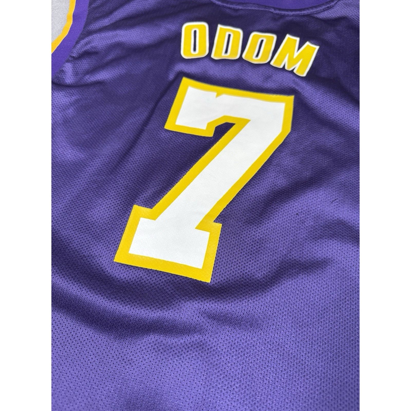 Reebok Reebok Los Angeles Lakers Lamar Odom Jersey Size M Purple Size US M / EU 48-50 / 2 - 17 Thumbnail