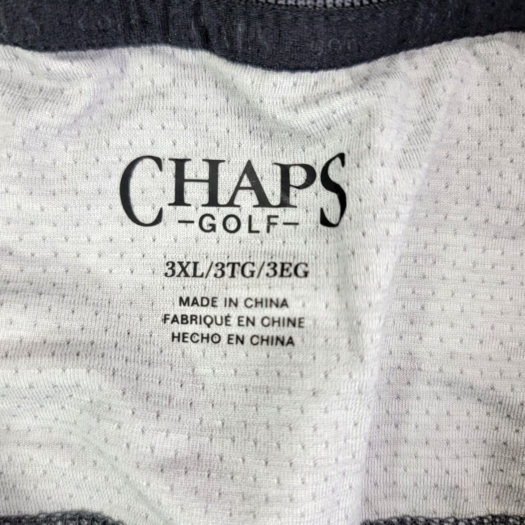 Chaps Chaps Core Golf Polo Shirt Mens 3XL Black Onyx Stretch Short Sleeve Moisture Wicking Breathable Size US XXL / EU 58 / 5 - 2 Thumbnail