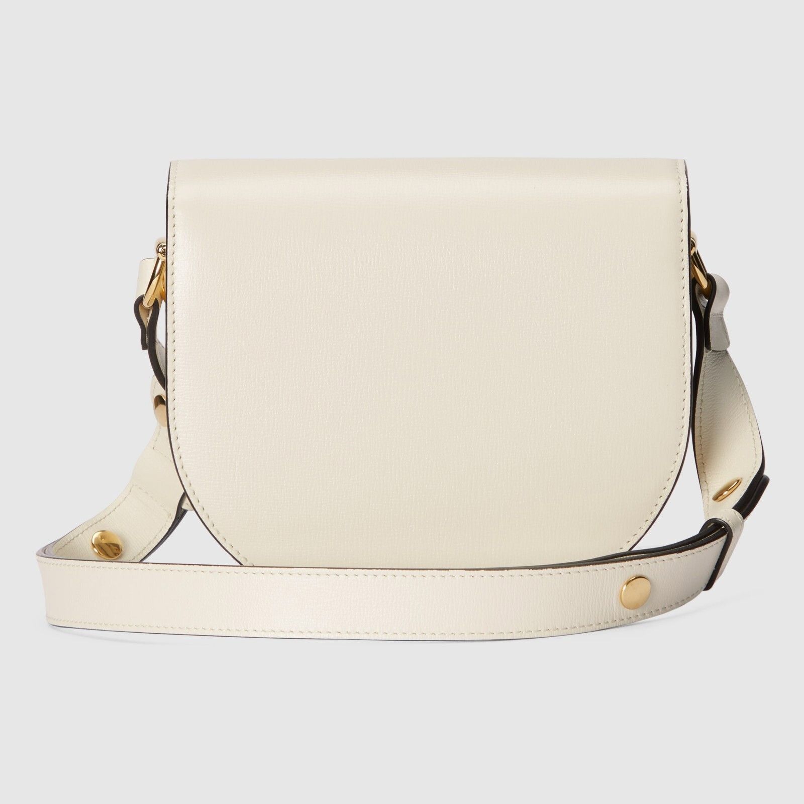 Gucci GUCCI Horsebit 1955 Mini White Leather Rounded Shoulder Bag Size ONE SIZE - 5 Thumbnail