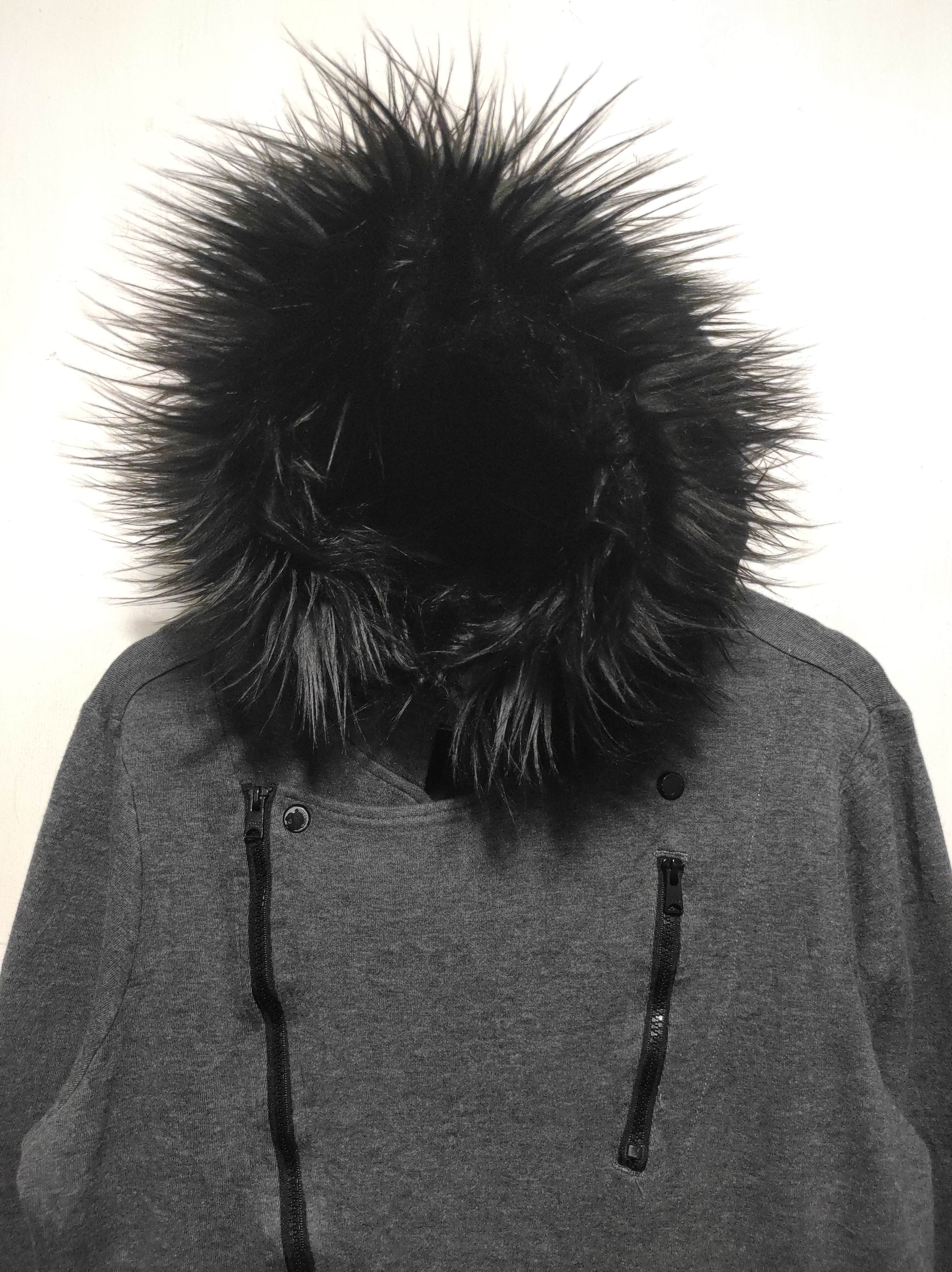 Japanese Brand Inter Crew Asymetrycal zip fur hoodie ifsix LGB style Size US S / EU 44-46 / 1 - 3 Thumbnail