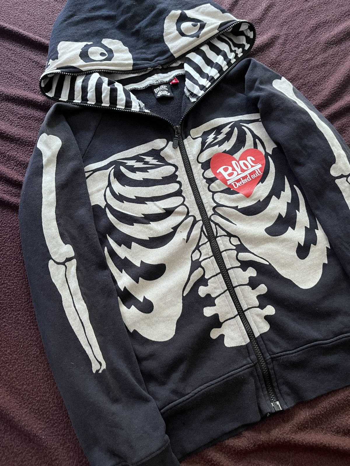 Japanese Brand Japanese skeleton Bloc Fullzipper Size US S / EU 44-46 / 1 - 6 Thumbnail