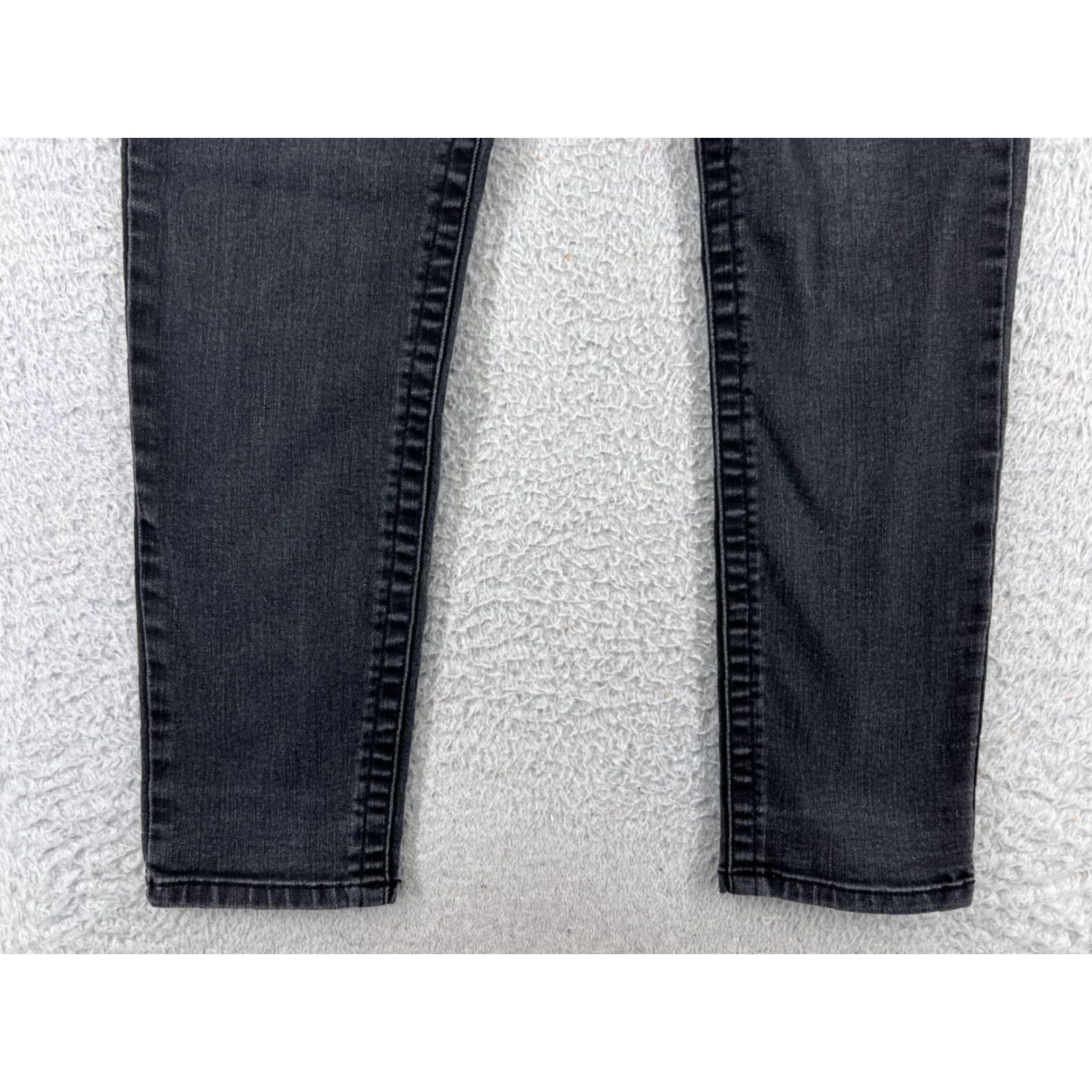 Vintage Seven7 Women's Skinny Jeans 12 Black Denim Mid Rise Cotton Blend Embroidered Vintage Style Size 34" / US 12 / IT 48 - 5 Thumbnail