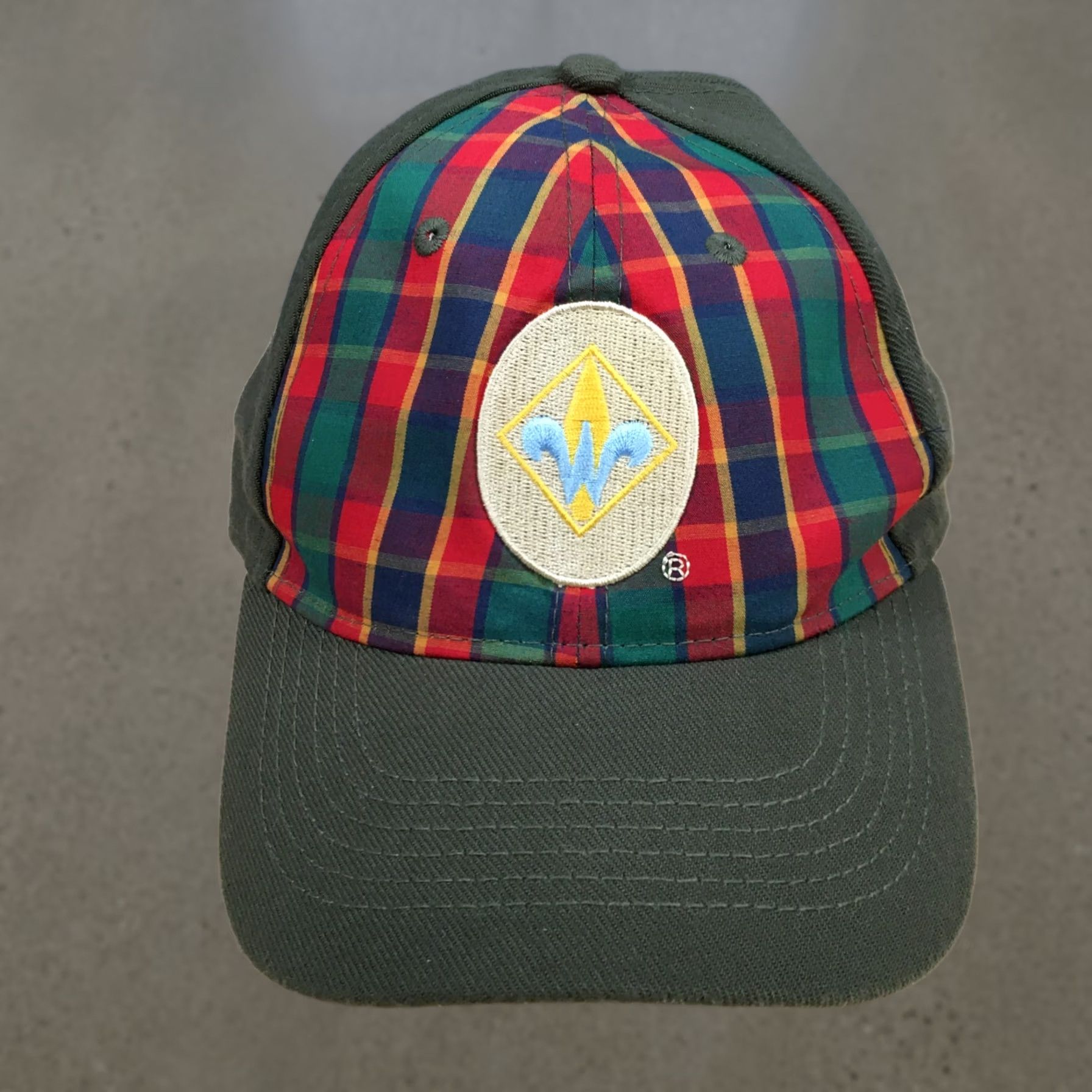 Vintage Boy Scouts of America Webelos Uniform Cap Hat Mens OS Plaid Embroidered Green Baseball Cap Size ONE SIZE - 1 Thumbnail