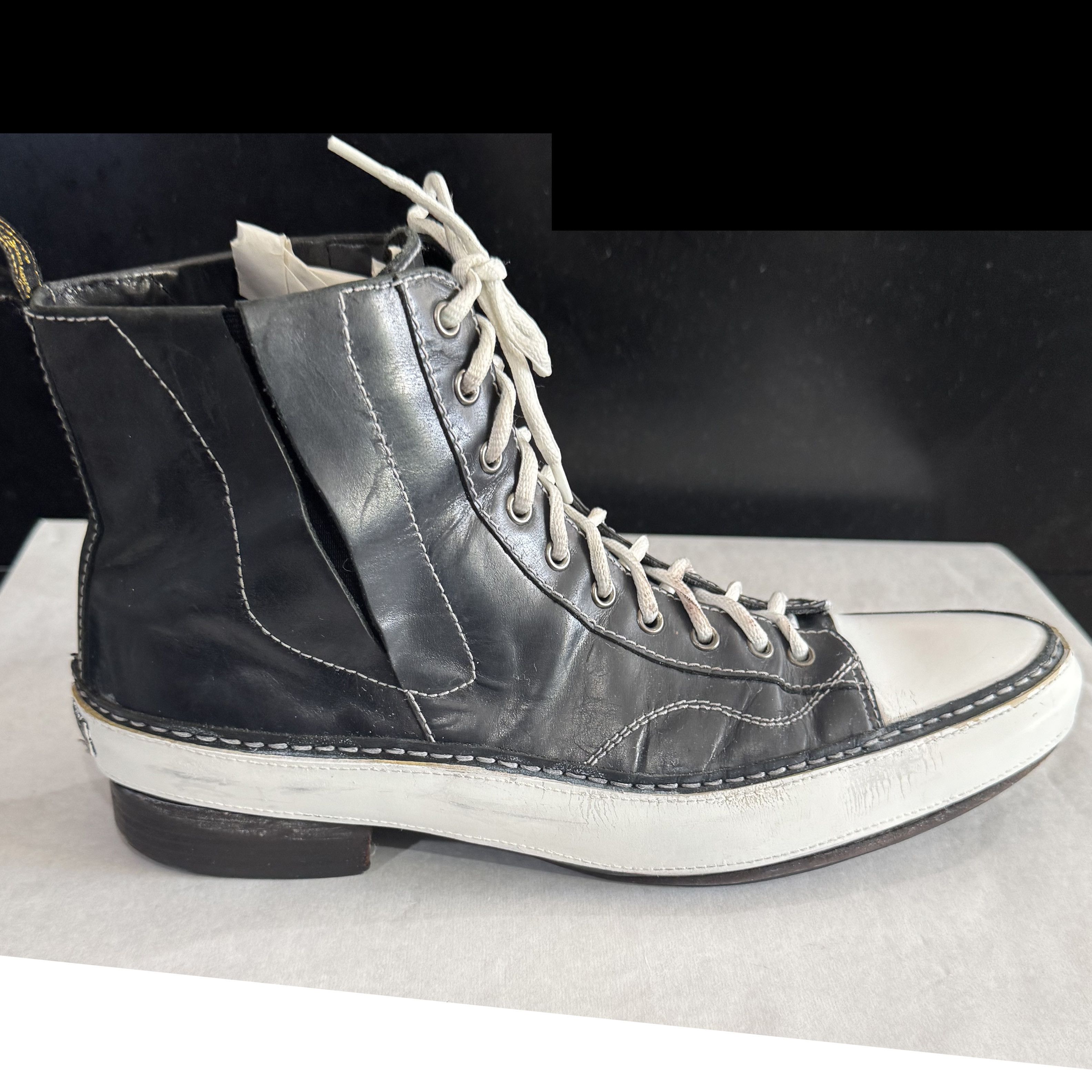 Alberto ALBERTO BANNISTER LEATHER HIGH TOP SNEAKERS Size US 10 / EU 43 - 2 Thumbnail
