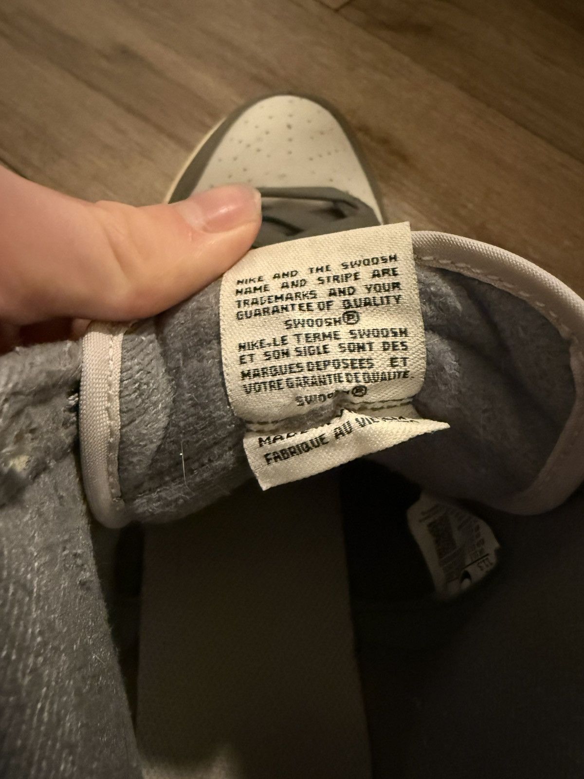 Nike Nike High Grey Dunks Size US 11.5 / EU 44-45 - 6 Thumbnail