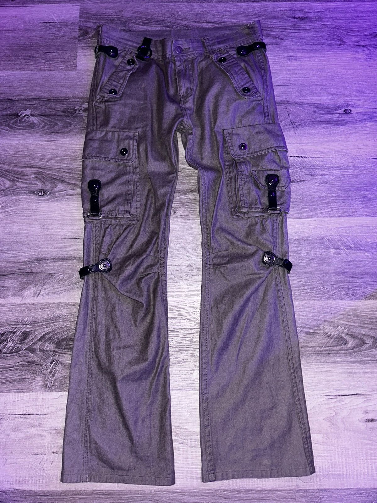 image of 14Th Addiction x If Six Was Nine Tornado Mart Cargos in Grey, Men's (Size 30)