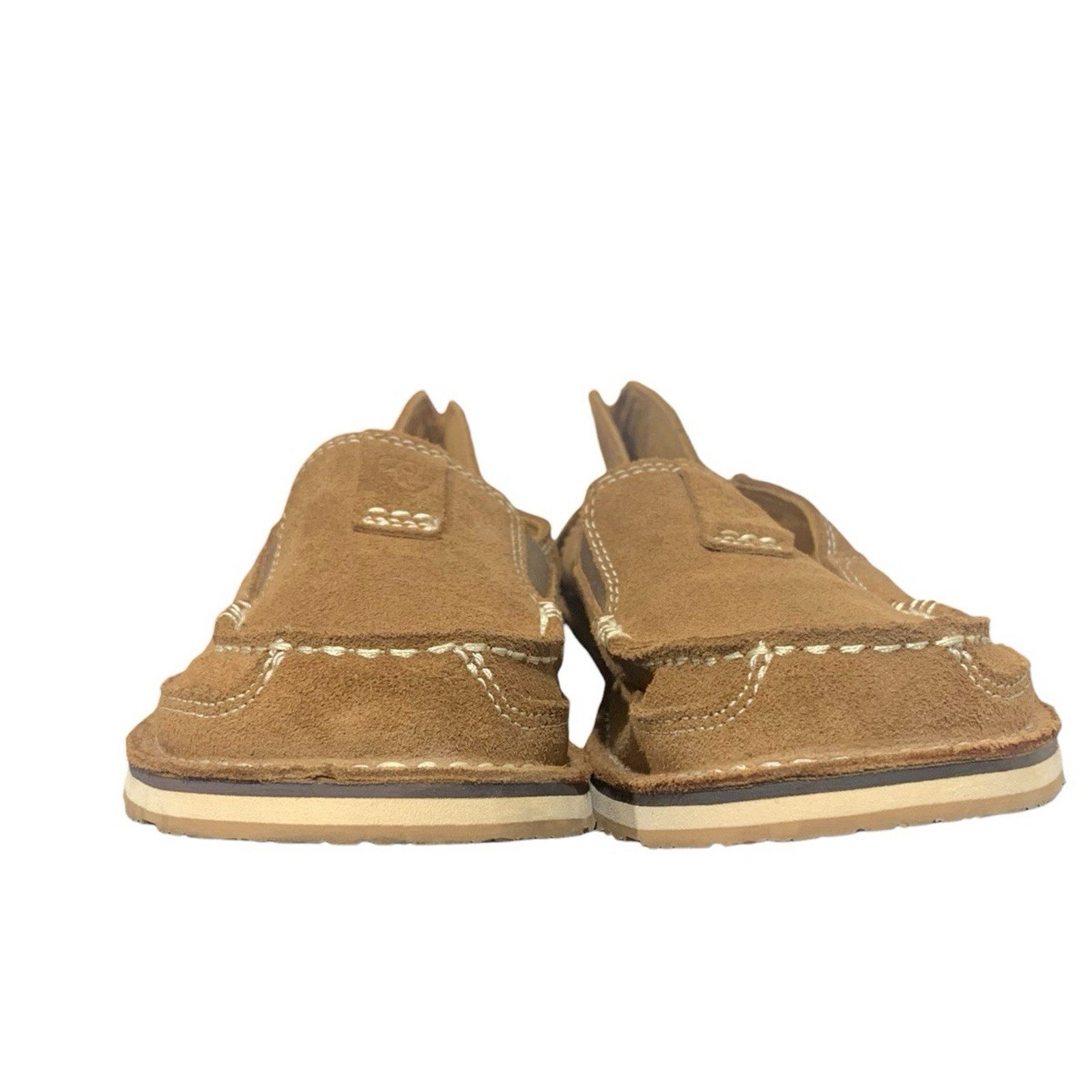 Ariat Ariat Womens Cruiser Brown Suede Leather Tooled Toe Sz 8.5 B Size US 8.5 / IT 38.5 - 8 Thumbnail