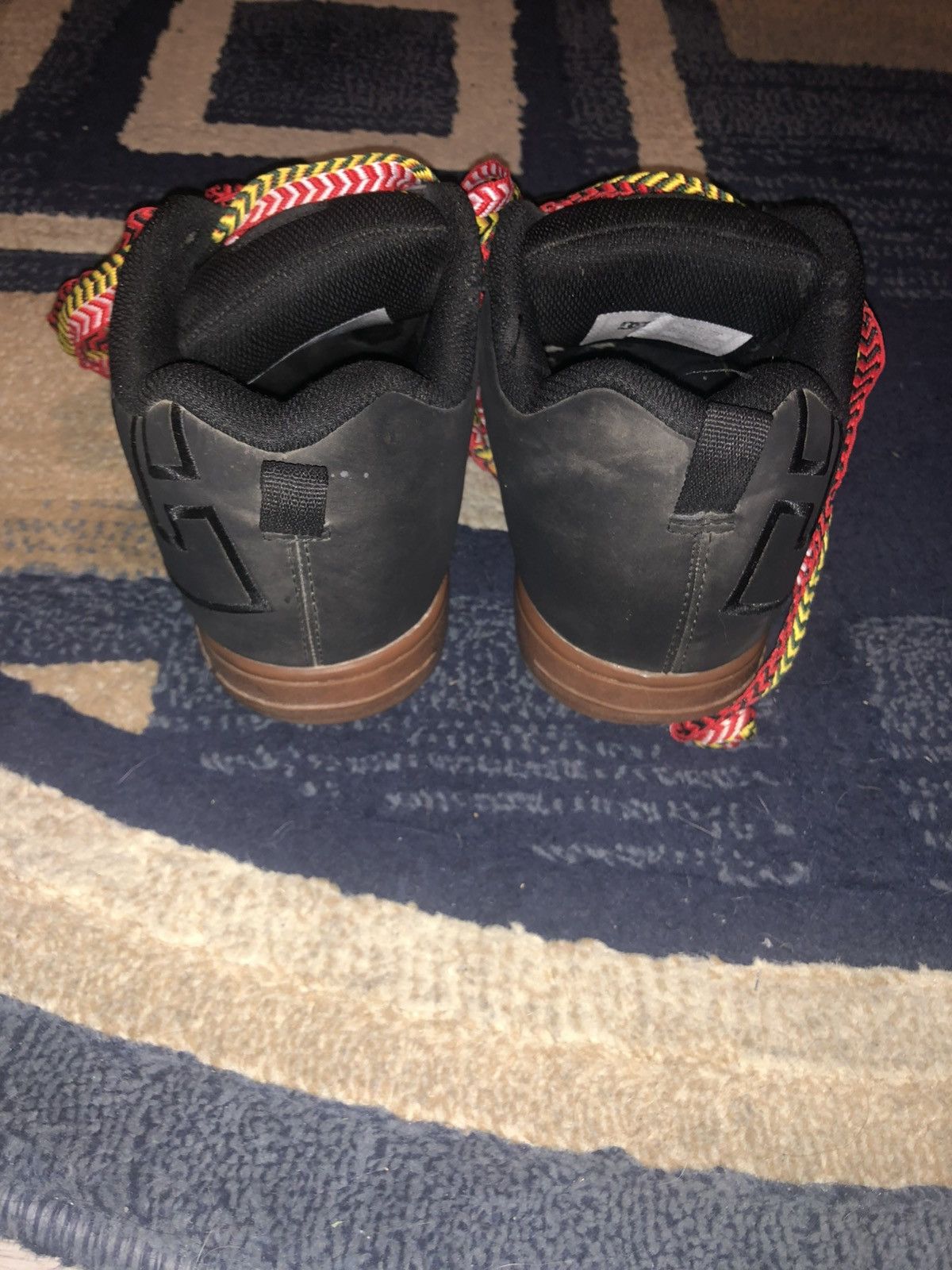 DC DC Black Graffics Gum Bottoms Sz 10 Size US 10 / EU 43 - 2 Thumbnail