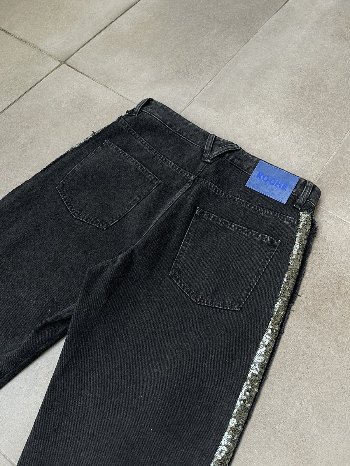 Other !DS! AW22 Koche Aplications Black Denim Pants Size US 32 / EU 48 - 10 Thumbnail