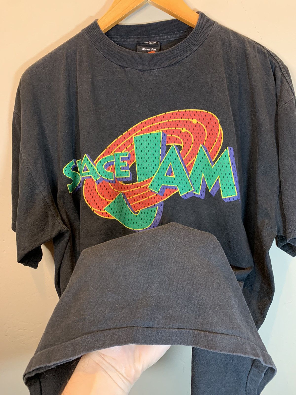 Vintage × Warner Bros *RARE* Vintage 1996 Space Jam Get Ready To Jam Movie T-Shirt Size US XL / EU 56 / 4 - 5 Thumbnail