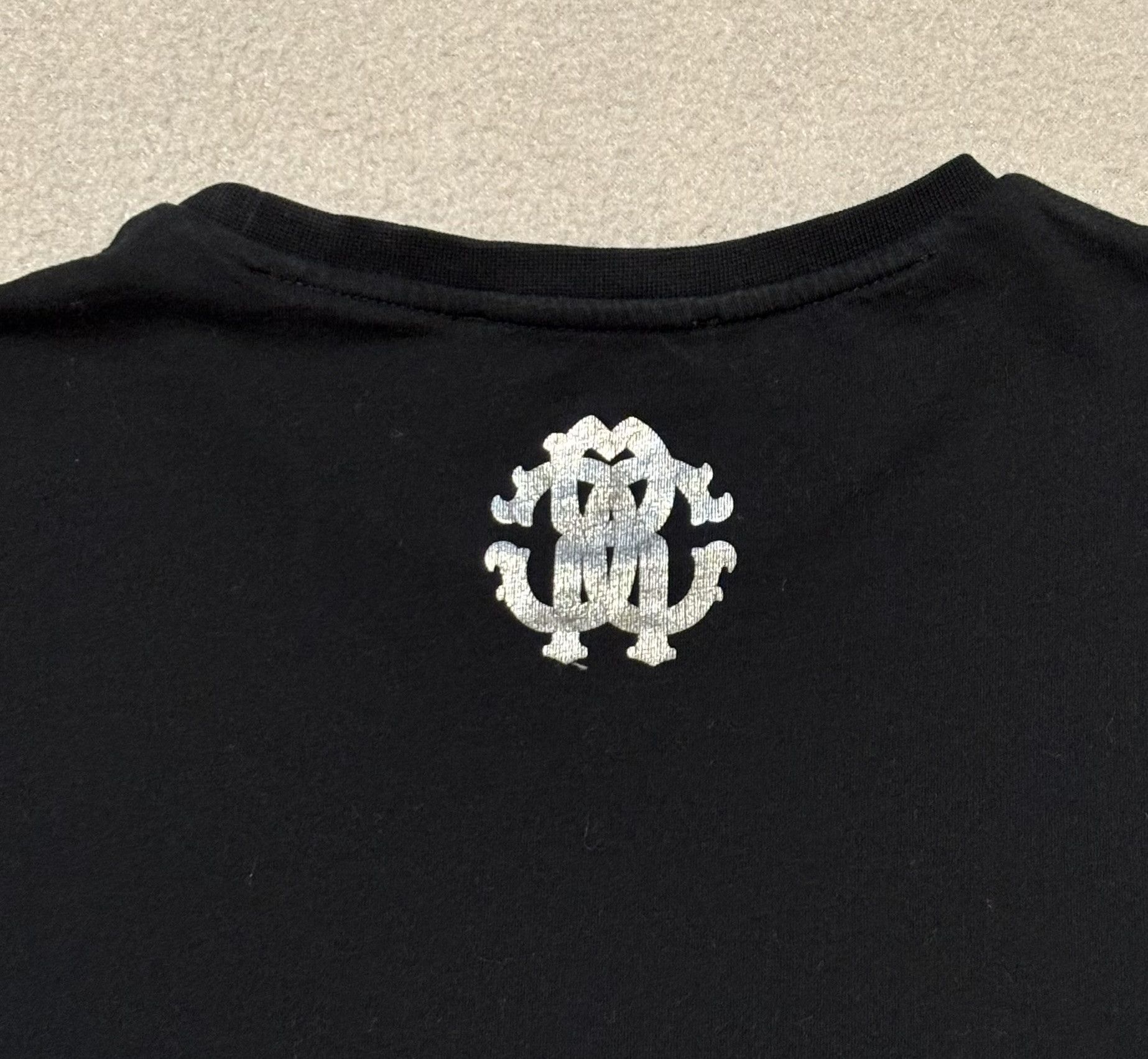 Roberto Cavalli Roberto Cavalli T-shirt Black Firenze Logo Size US M / EU 48-50 / 2 - 10 Thumbnail
