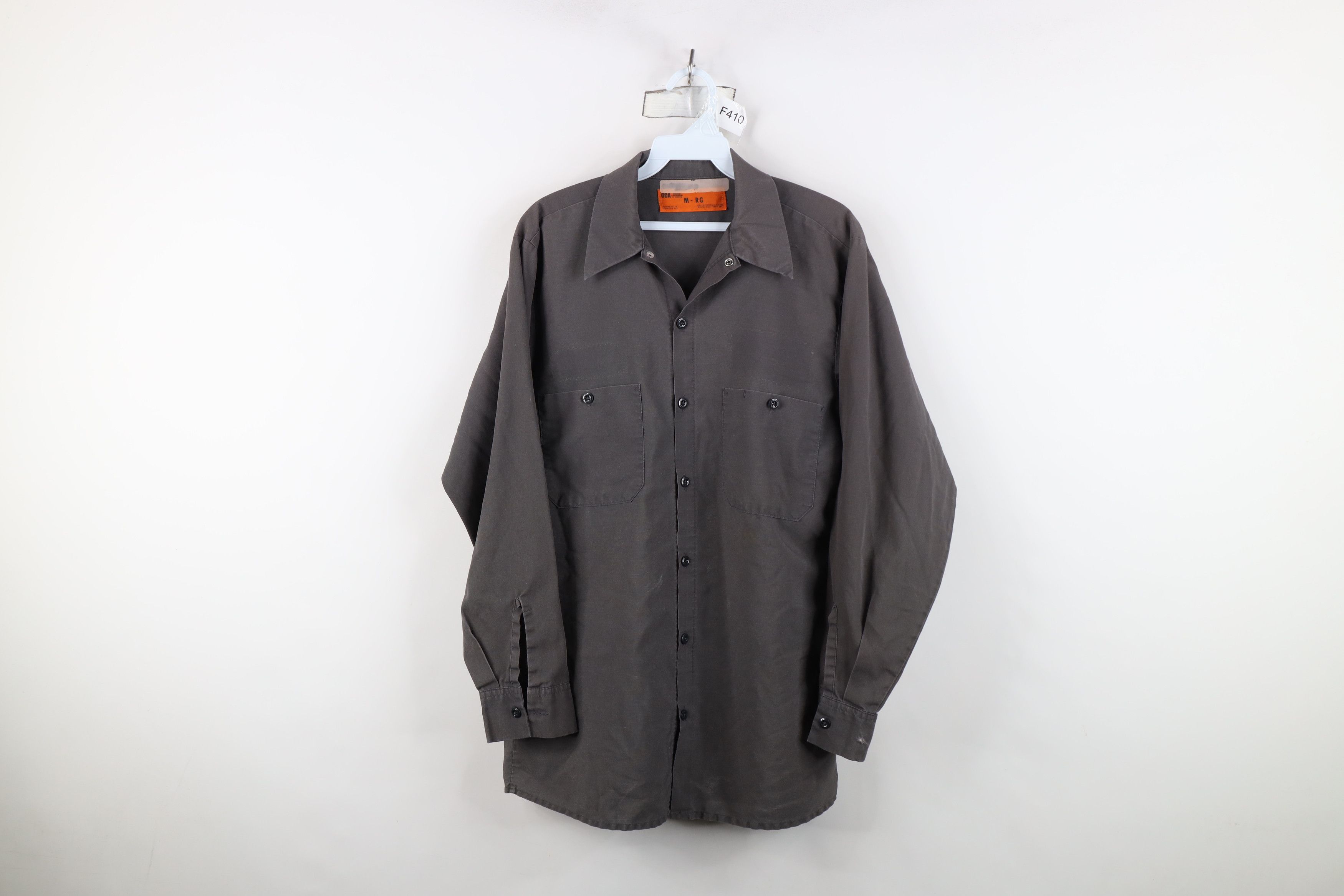 Vintage Vintage 90s Streetwear Workwear Mechanic Button Shirt Size US M / EU 48-50 / 2 - 1 Thumbnail