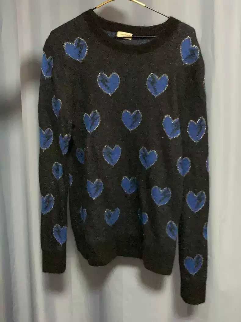 SAINT LAURENT - 最終価格SAINT LAURENT PARIS heart knit. Saint Laurent Heart Sweater | Grailed