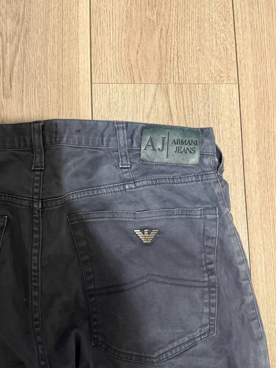Armani Armani Jeans Mens Dress Pants 33x32 Blue Metal Logo Size US 33 - 6 Thumbnail