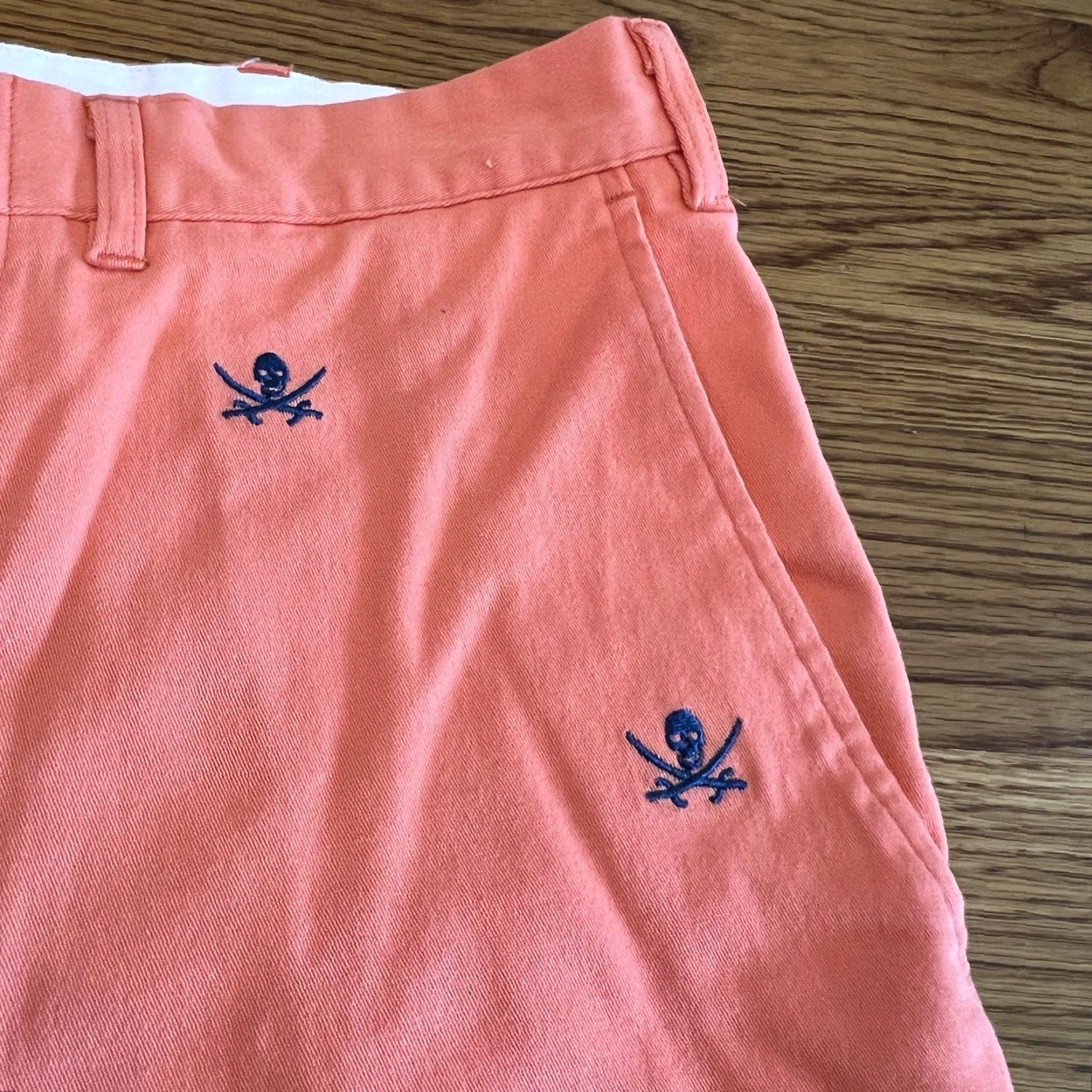 Vintage VINTAGE Castaway Nantucket Island Men's Chino Shorts 34 Coral Beach Travel Casual Summer Size US 34 / EU 50 - 2 Thumbnail