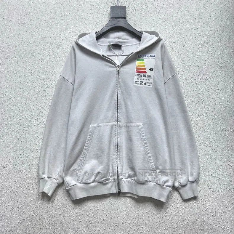 Balenciaga Balenciaga Zip Hoodie Sweatshirt. Size US XS / EU 42 / 0 - 1 Thumbnail